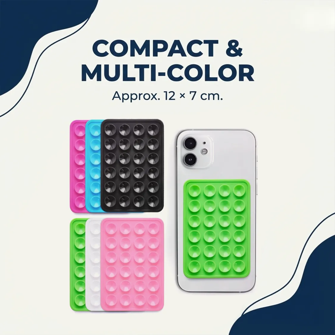 Suction Phone Holder Mount – Silicone Grip, Mix Colors | Gambit - Image 5
