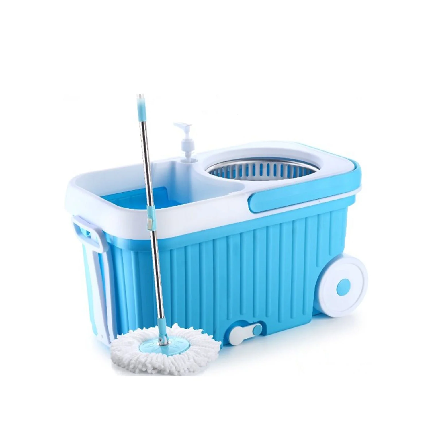 360 Spin Mop with Wheels – Microfiber, Auto-Fold Handle | Ganesh - Image 7