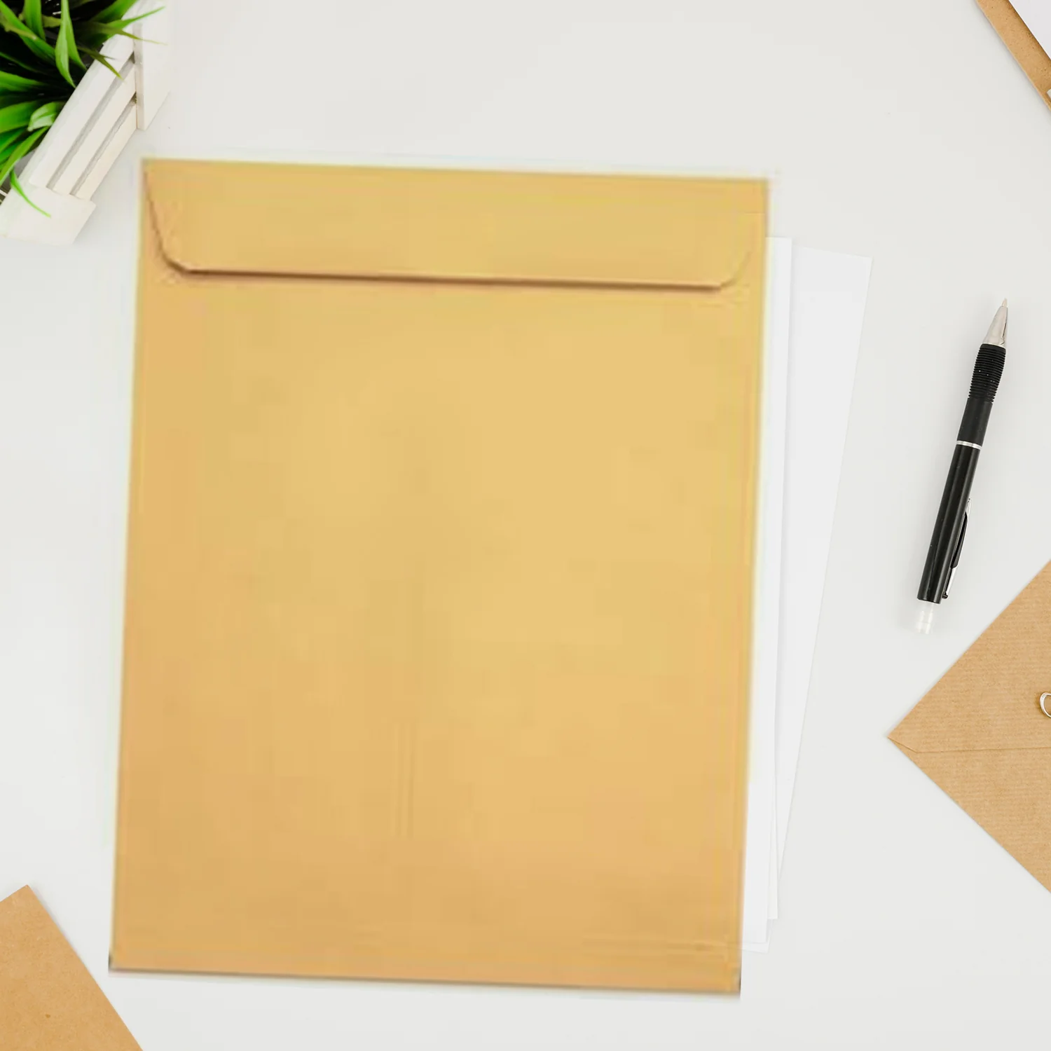 Brown Kraft Envelopes – Self-Seal for Invitations & Office | Craftily - Image 4