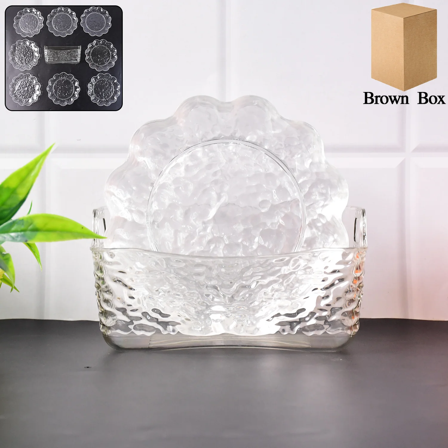 Plastic Bowl Set – 9-Piece Unbreakable Serving Tray Combo - Image 3