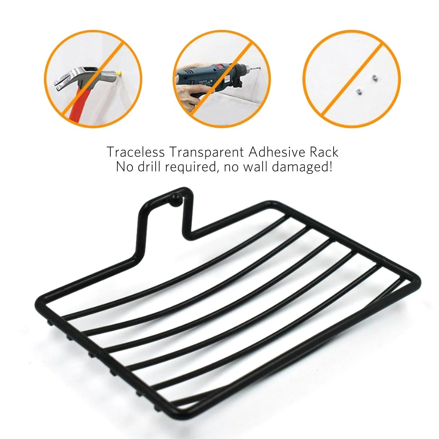 Wall Mount Soap Rack – 2-Piece Bathroom Organizer | VelvetBubbles - Image 4