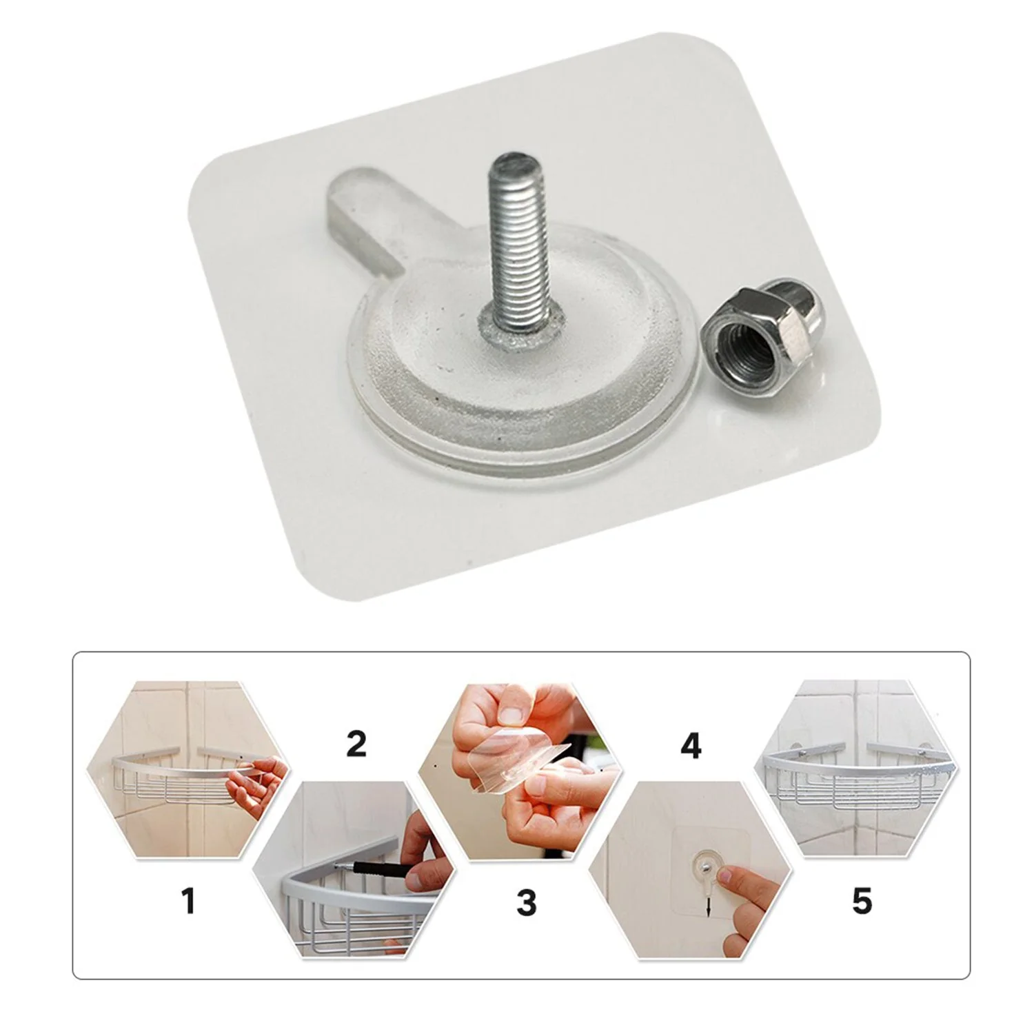 Adhesive Screw Hook – Heavy-Duty No-Drill Wall Mount | VoltDesk - Image 11