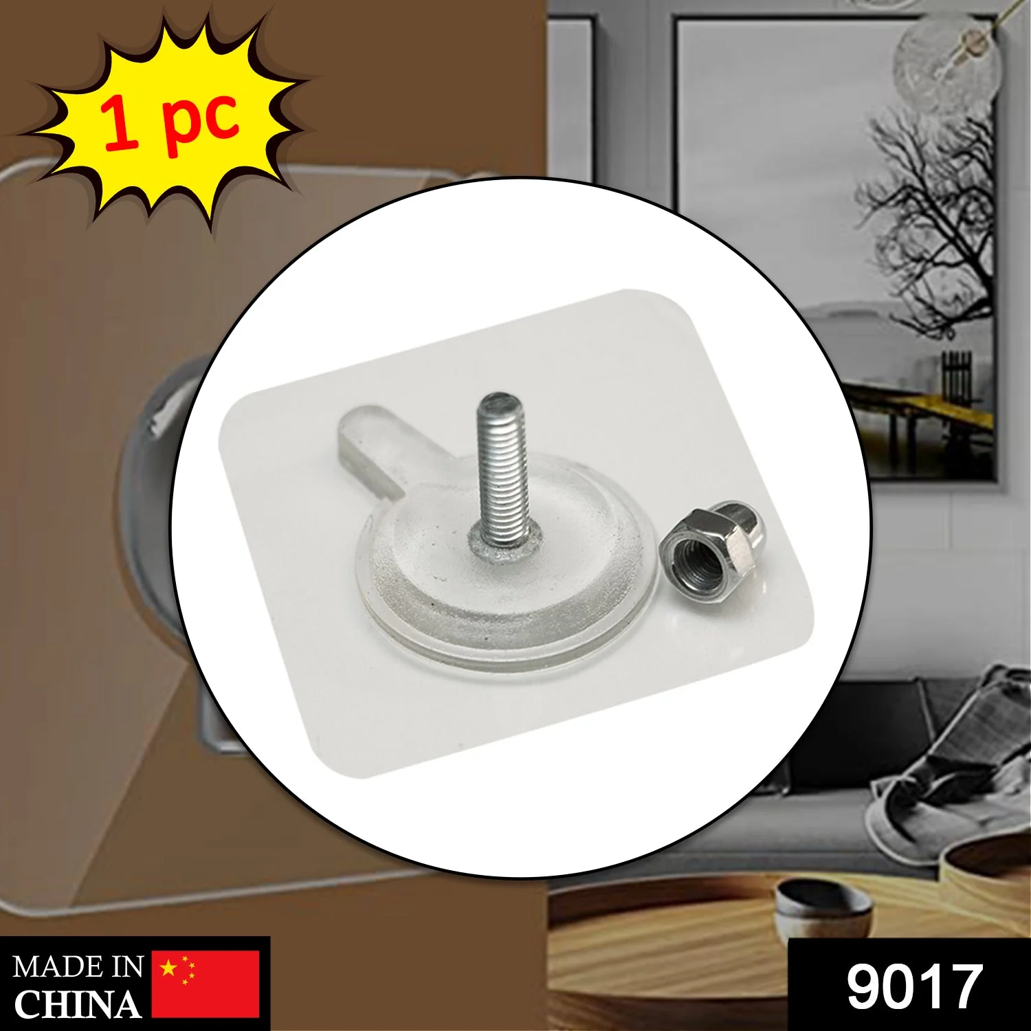Adhesive Screw Hook – Heavy-Duty No-Drill Wall Mount | VoltDesk - Image 7