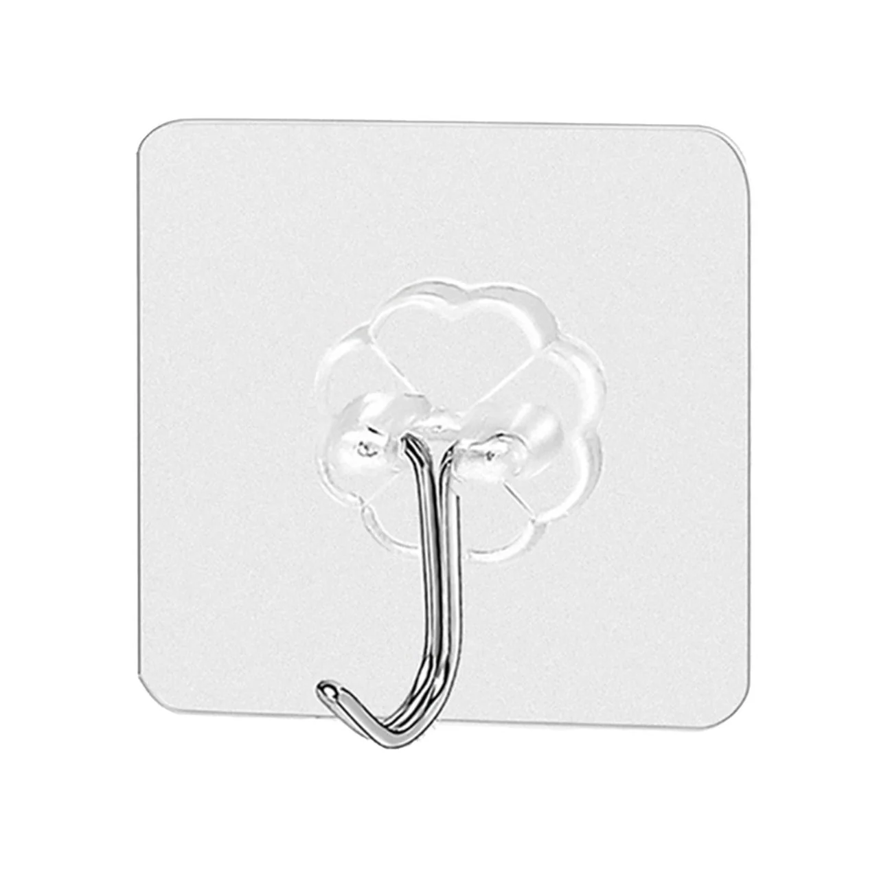 Stainless Steel Adhesive Wall Hooks 100-Pack – Strong & Waterproof | GlimmerHome - Image 4