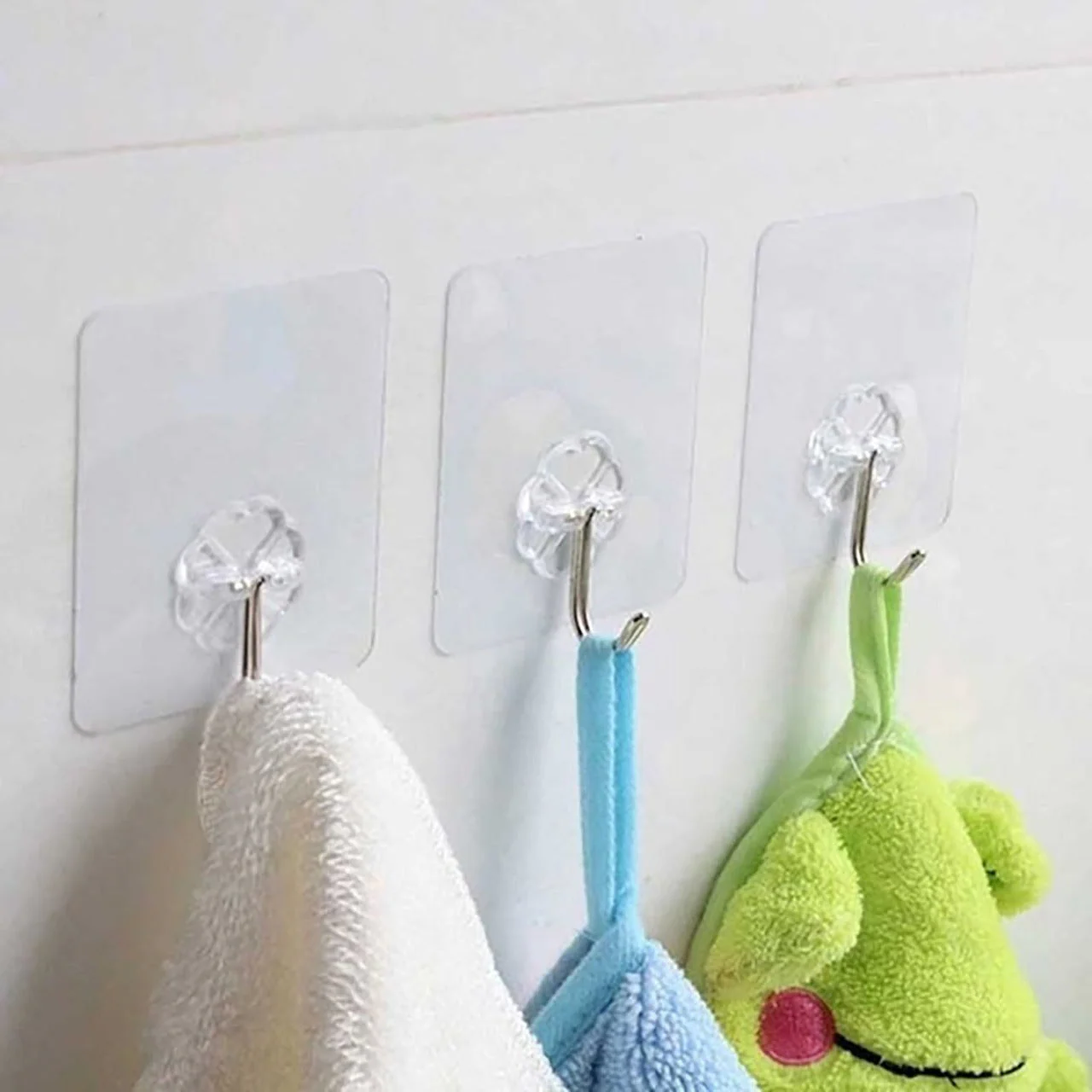 Stainless Steel Adhesive Wall Hooks 100-Pack – Strong & Waterproof | GlimmerHome - Image 7