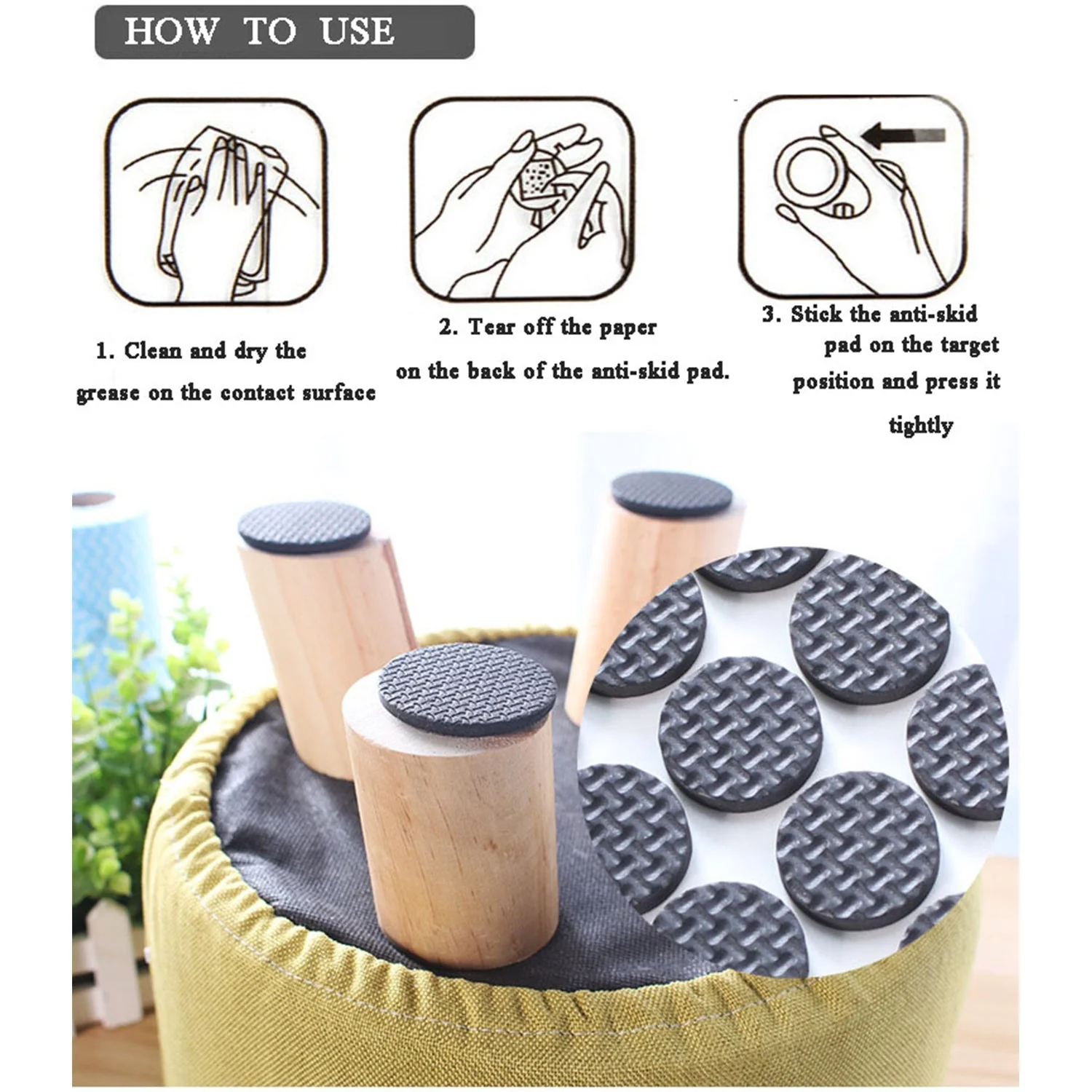 Rubber Furniture Pads – Self-Adhesive Floor Protectors | Safelix - Image 6