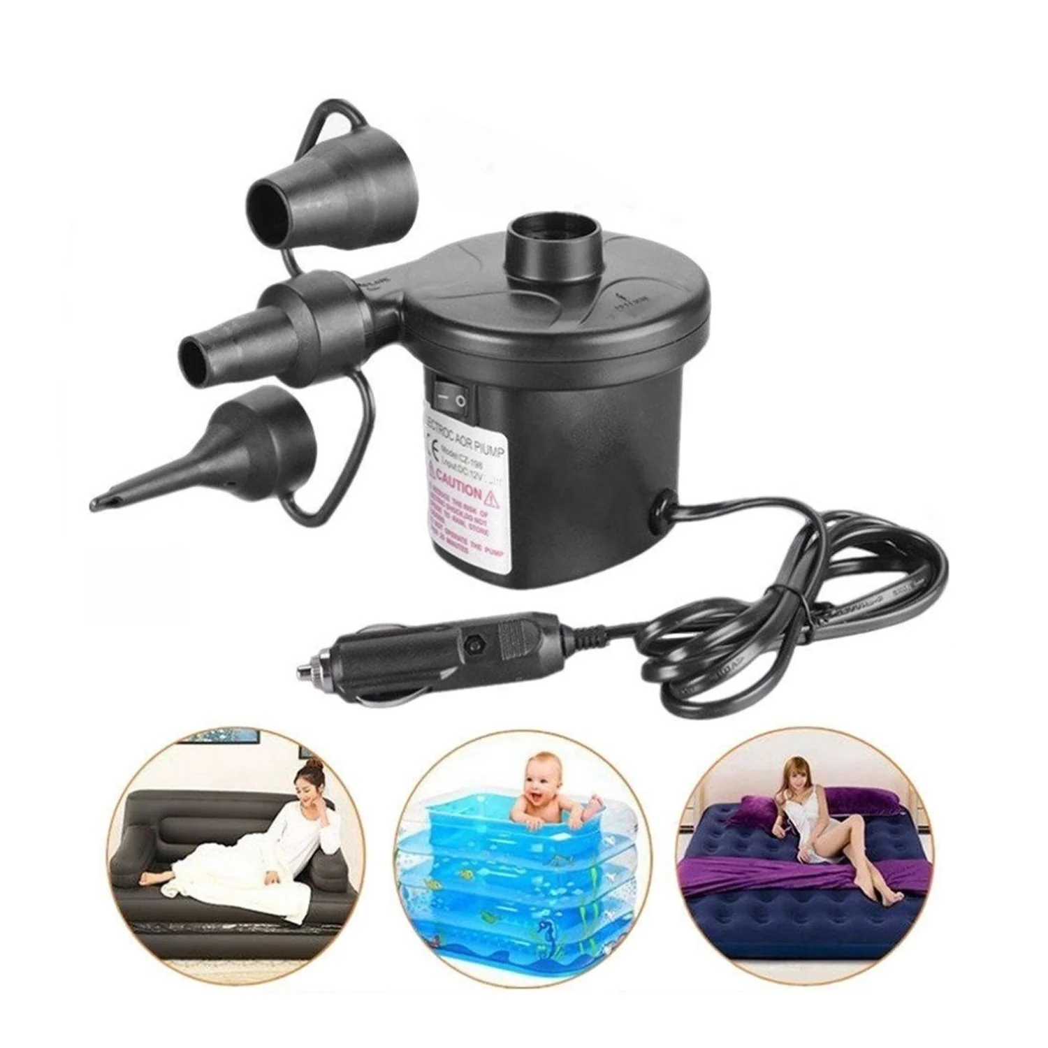 Electric Air Pump – Fast Inflate/Deflate for Home & Travel | FitFuzion - Image 6