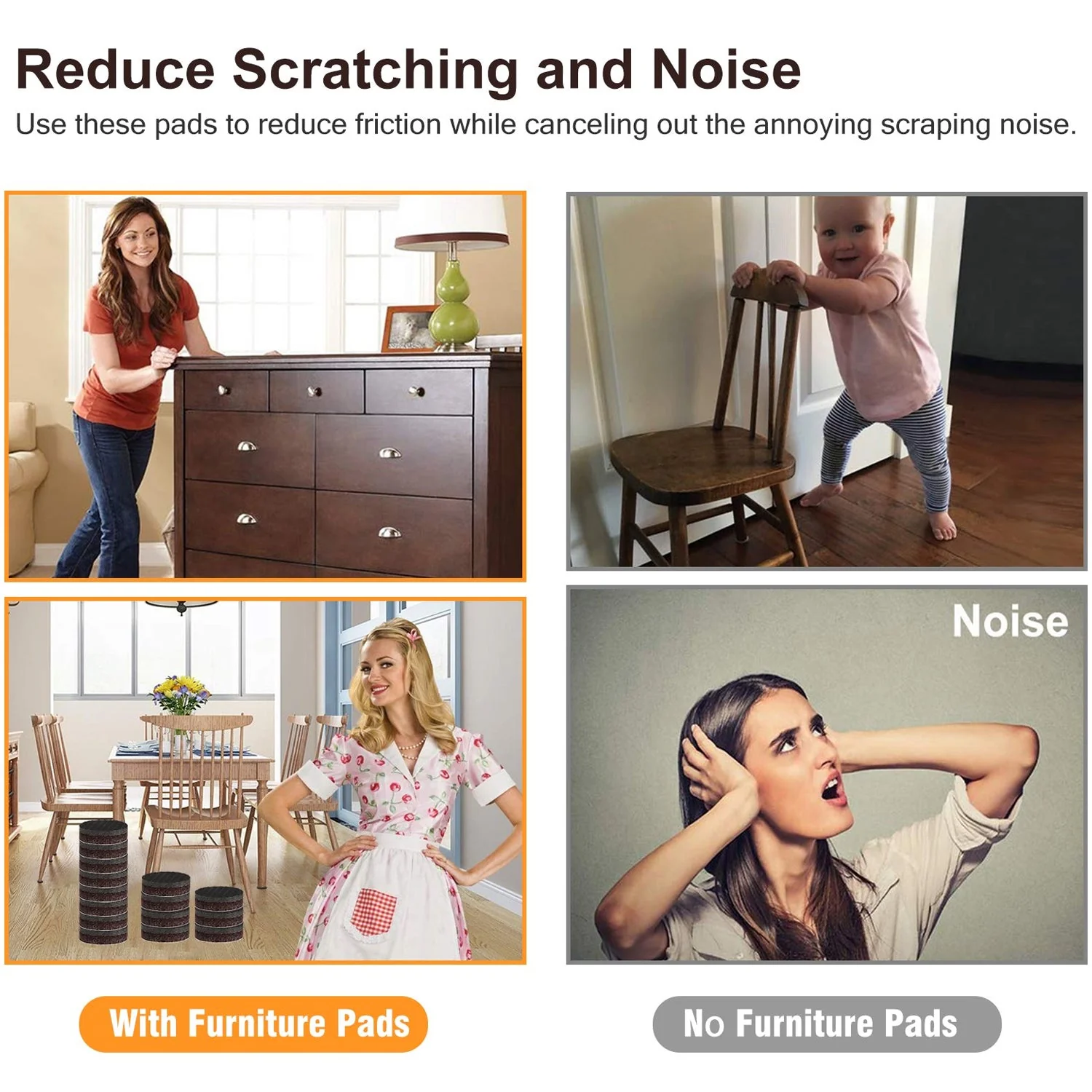 Felt Furniture Pads – Square Floor Protectors (4-Pc) | Safelix - Image 9