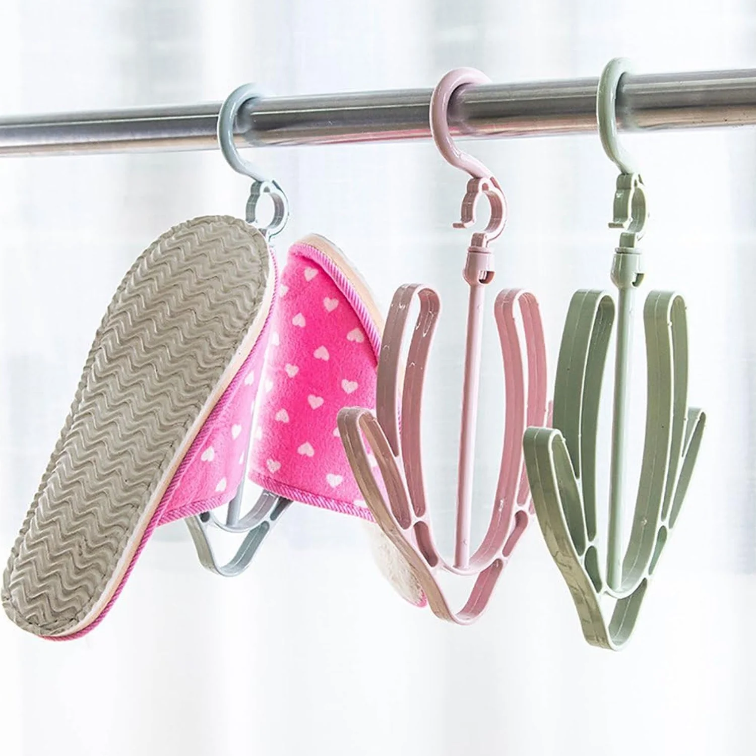 Shoe Drying Hanger – Rotatable Balcony & Closet Rack | Organivo - Image 7