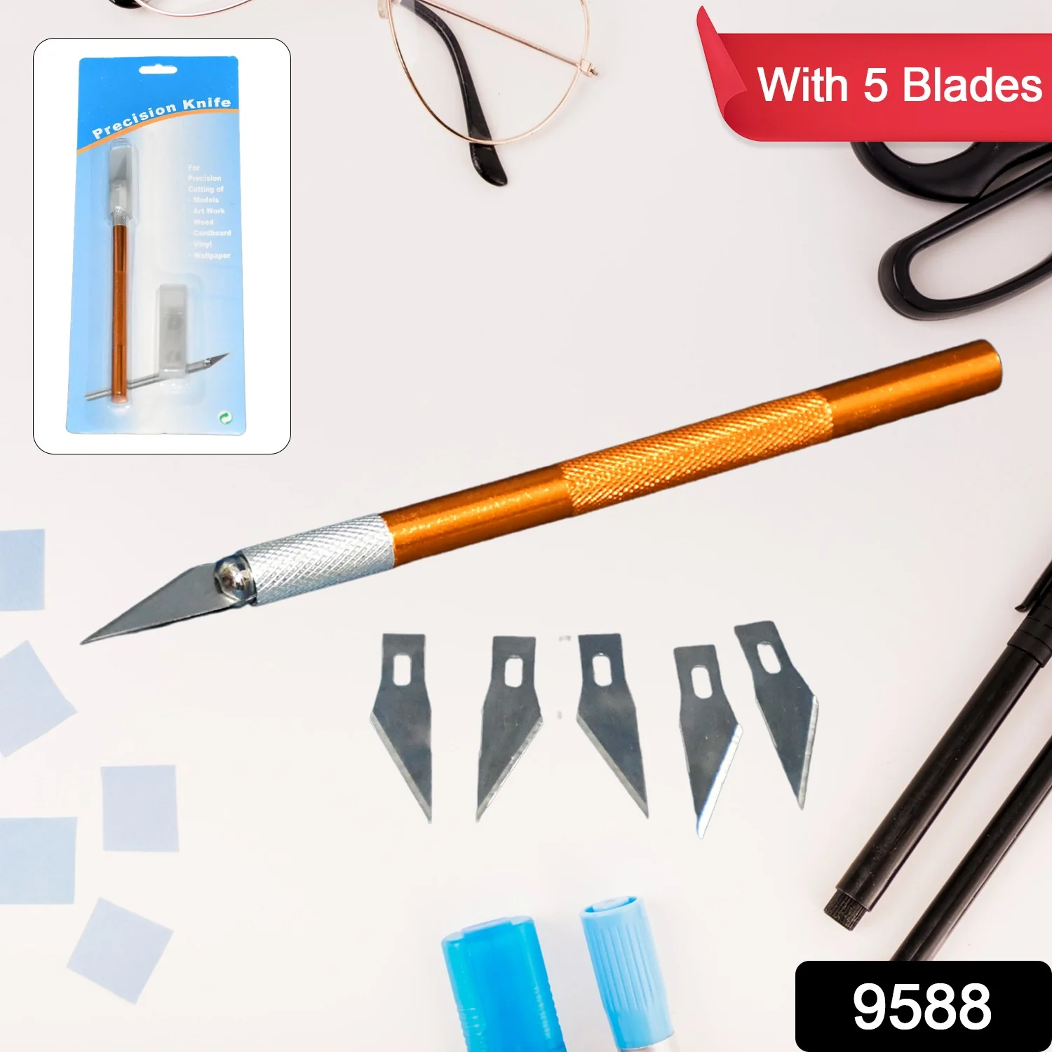 Precision Craft Knife – 5 SK5 Blades for DIY & Hobbies | CutNova - Image 3