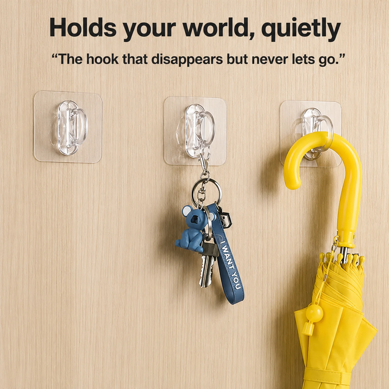 Adhesive Wall Hooks – Strong Hold, No Drilling Needed for Easy Organisation - Image 5