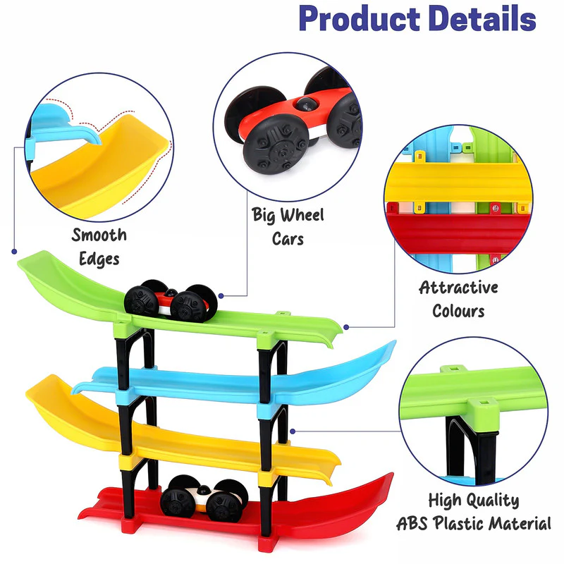 Ramp Racer Track Set – 4-Layer Colourful Sturdy ABS Toy for Kids - Image 5
