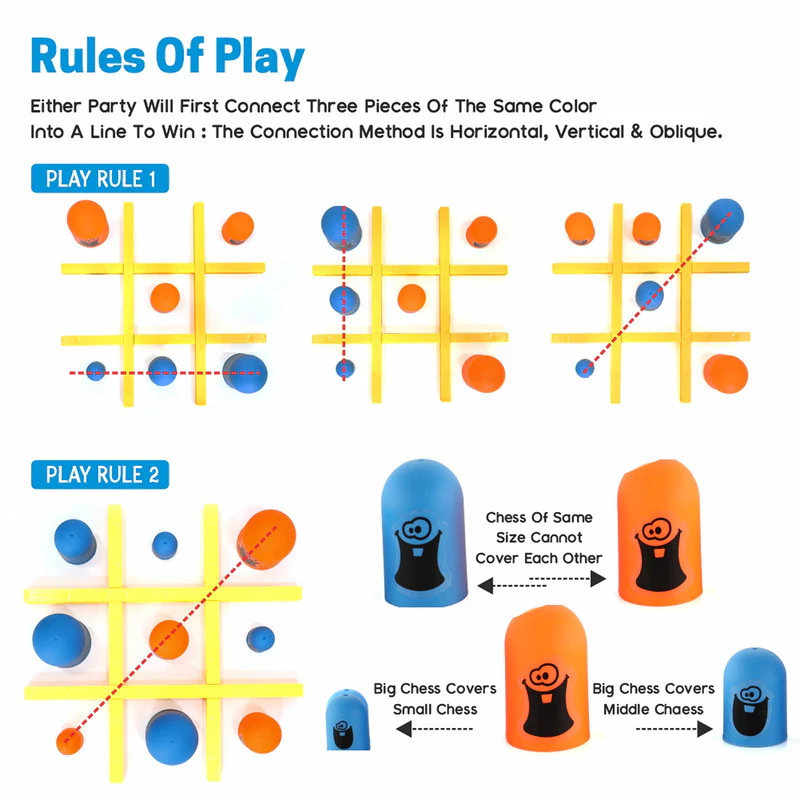 Tic-Tac-Toe Strategy Game – Fun Stacking Puzzle for Kids - Image 5