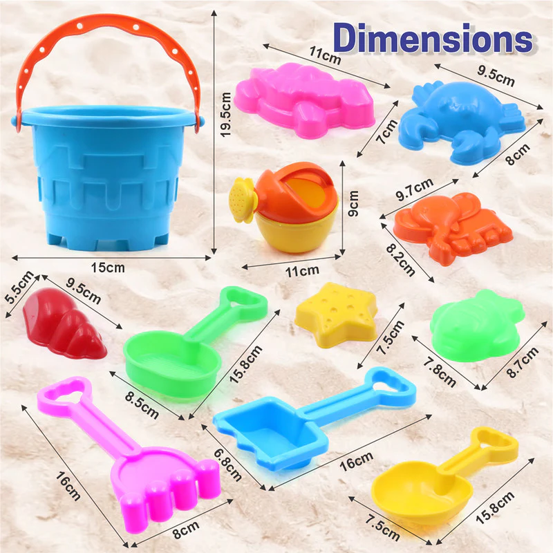 Kids Beach Sand Toy Set – Safe, Durable ABS Plastic Playset - Image 3