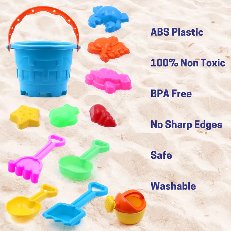 Kids Beach Sand Toy Set – Safe, Durable ABS Plastic Playset - Image 5