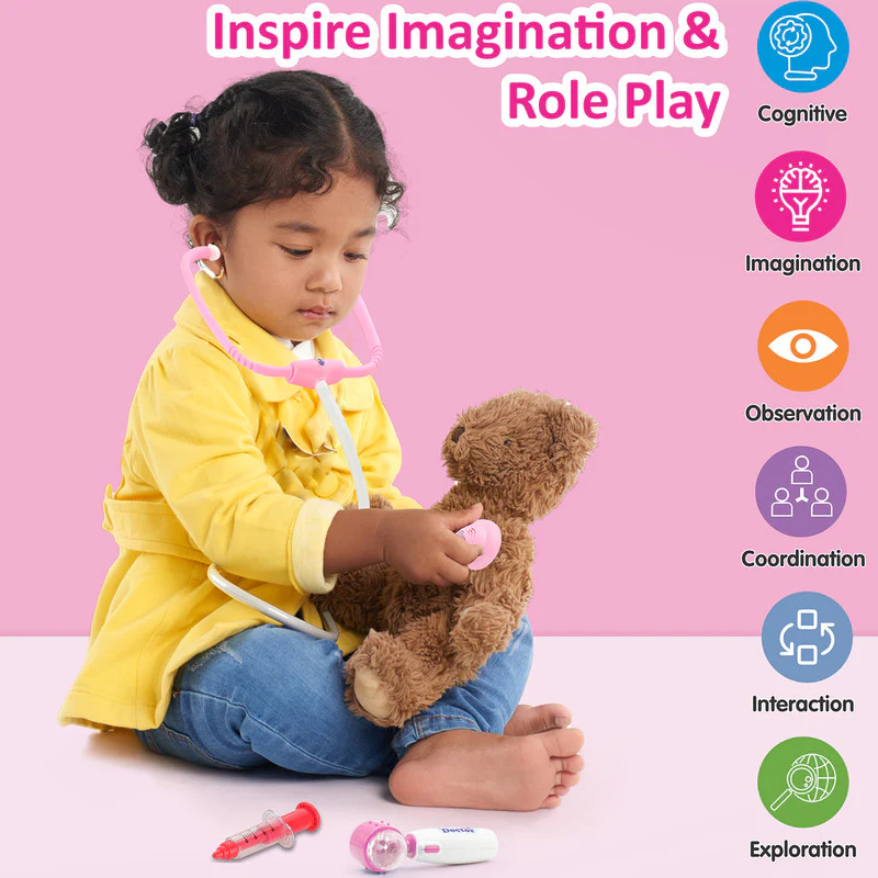 LED Doctor Play Kit – Light-Up Medical Tools & Stethoscope - Image 2