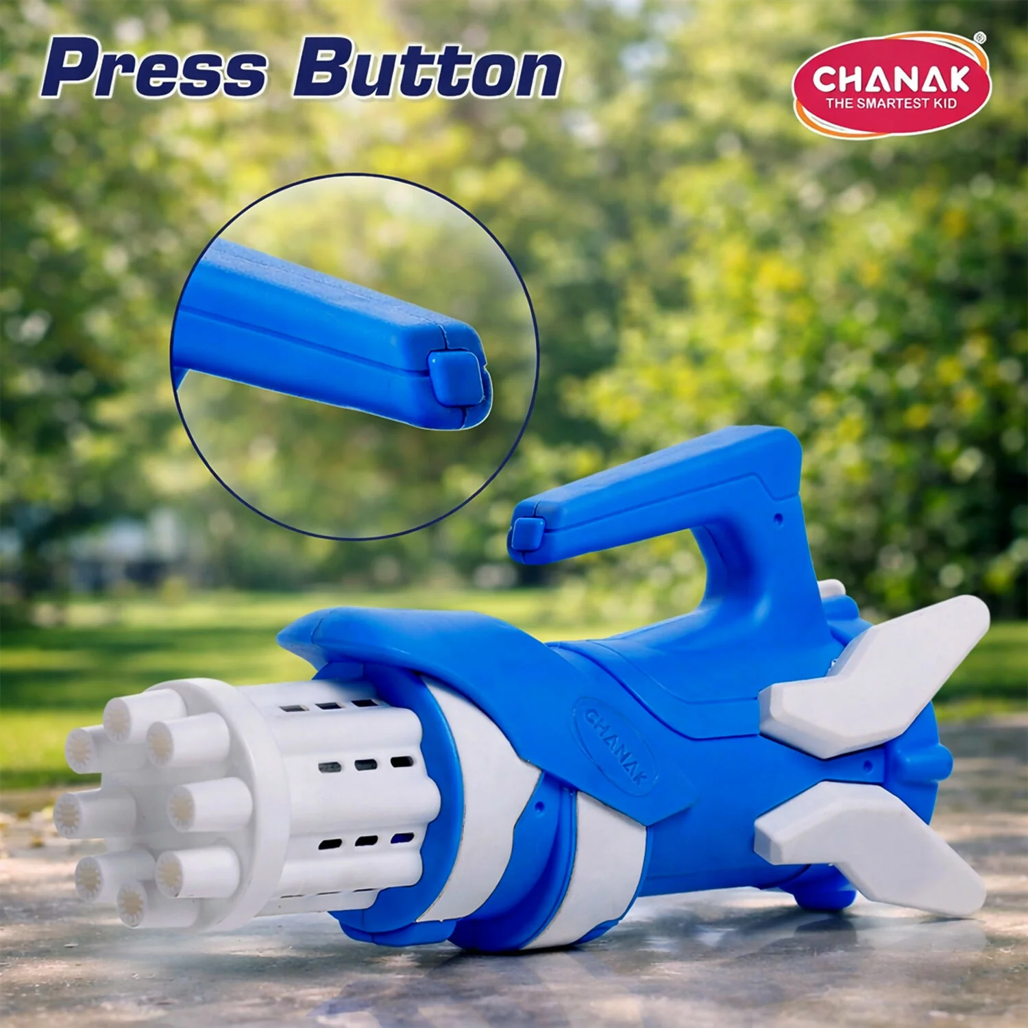 Gatling Bubble Gun for Kids - 8-Hole Bubble Toy | Aditi - Image 3