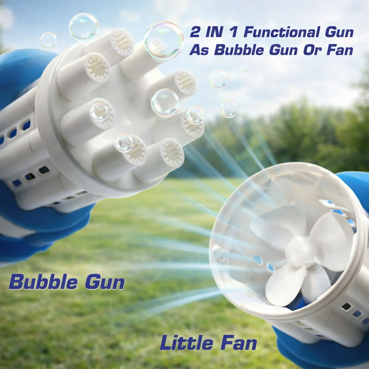 Gatling Bubble Gun for Kids - 8-Hole Bubble Toy | Aditi - Image 6