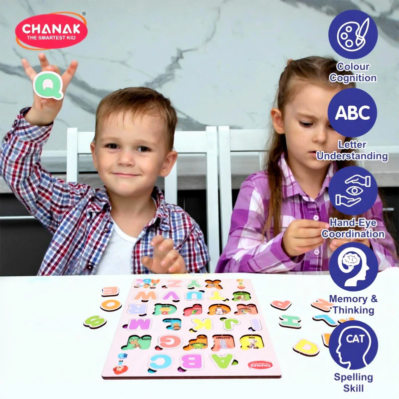 Wooden Alphabet Puzzle Board – Colorful A–Z Learning Toy for Kids - Image 6
