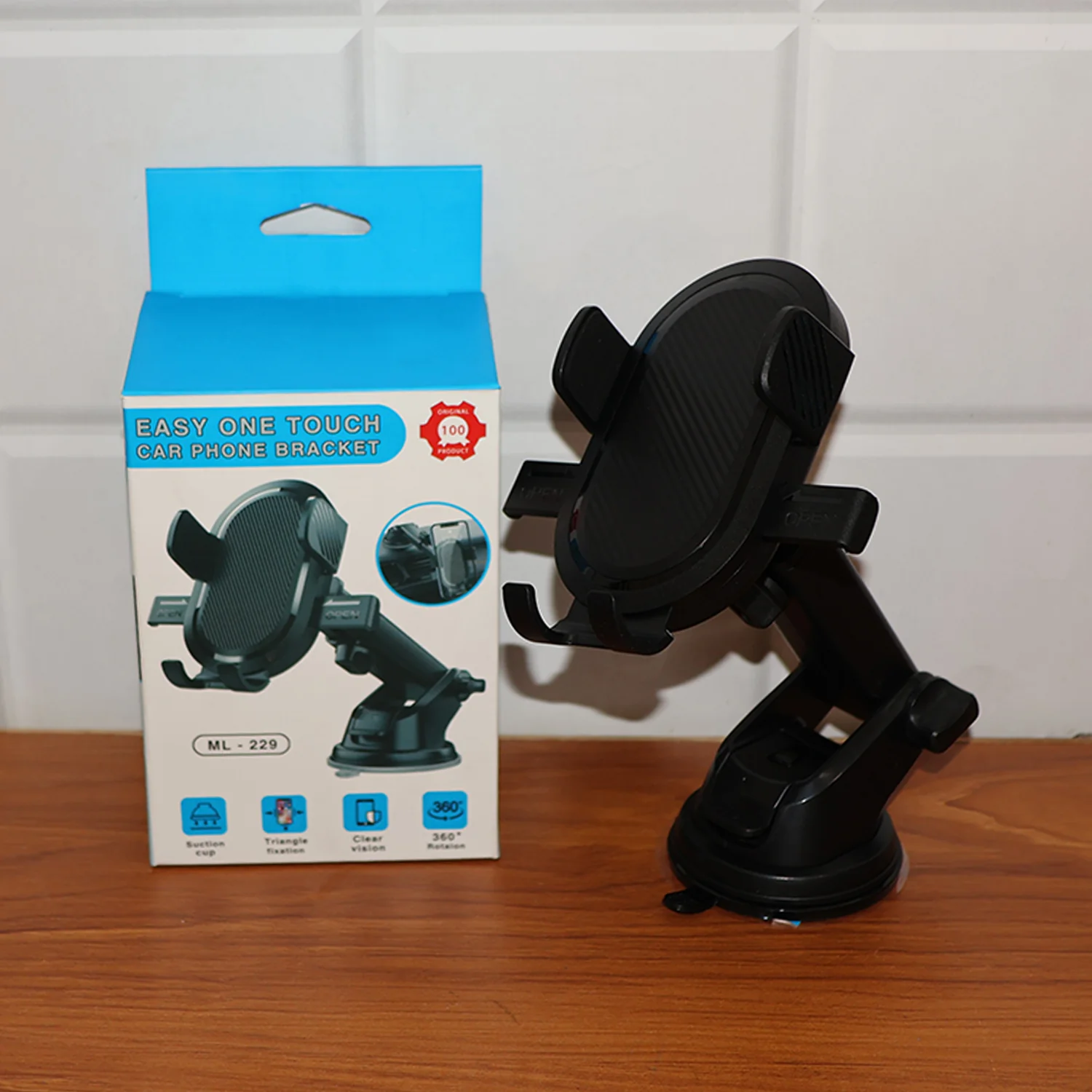 Car Mobile Holder – Adjustable 360° Suction Mount with One-Touch Lock - Image 9
