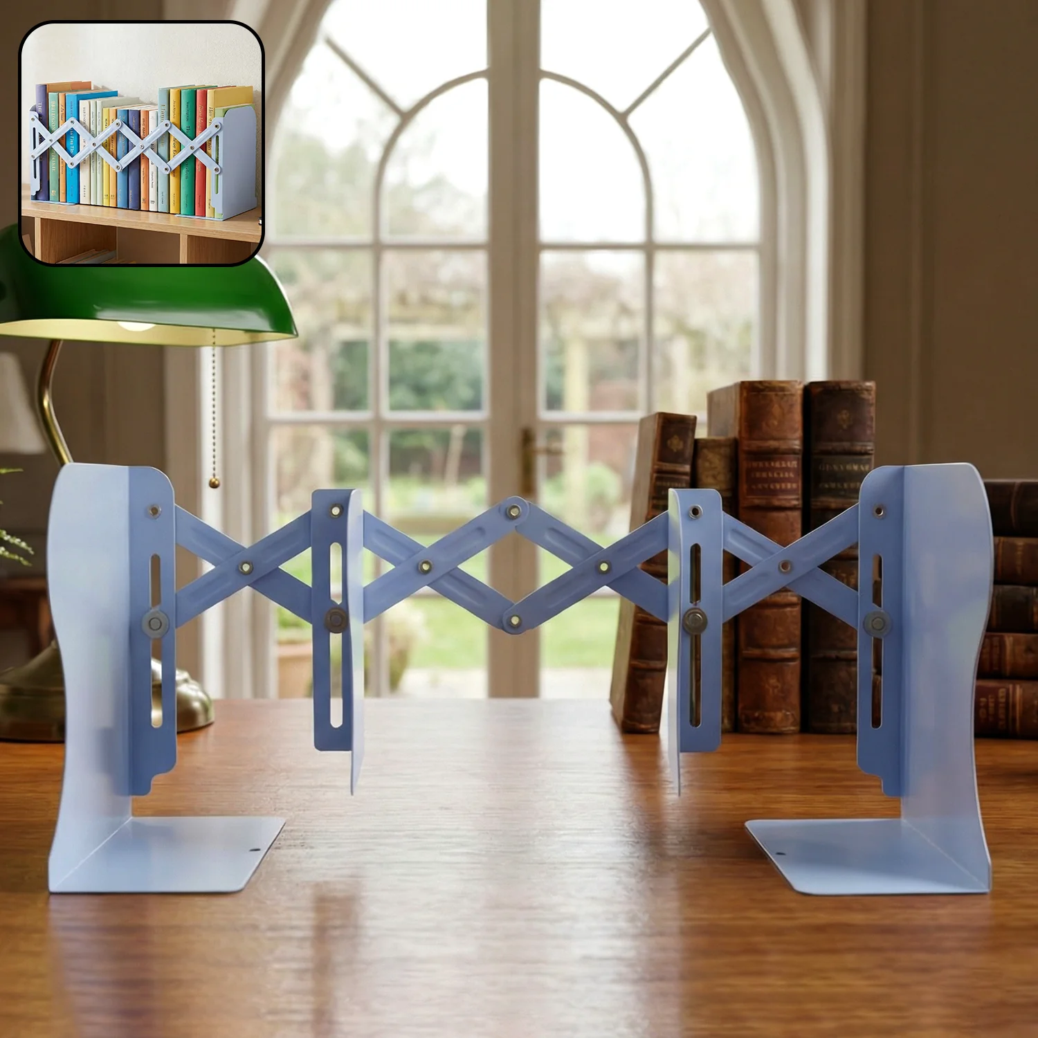 Expandable Book Stand – Adjustable Foldable Organizer for Desk - Image 7