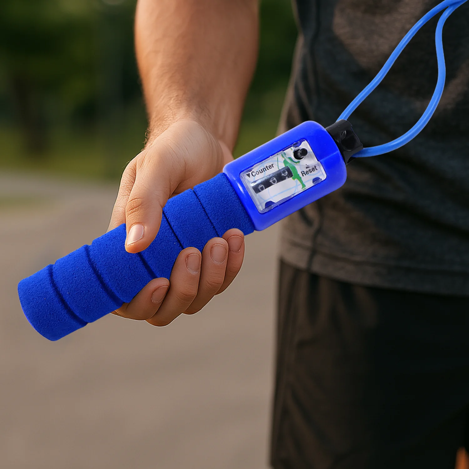 Digital Skipping Rope – Adjustable Length with Foam Grip & Jump Counter - Image 6