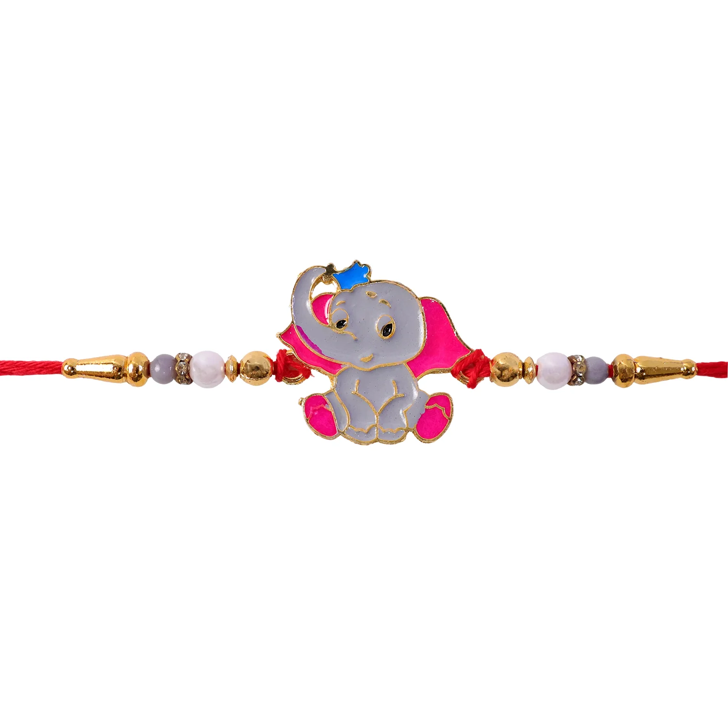 Buy Elephant Kids Rakhi Handcrafted Beaded Thread - Image 5
