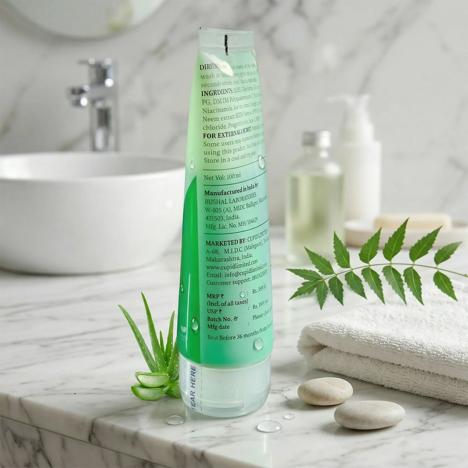 AHA BHA Face Wash Gel – Deep Clean Pimple Control for Clear Skin - Image 4