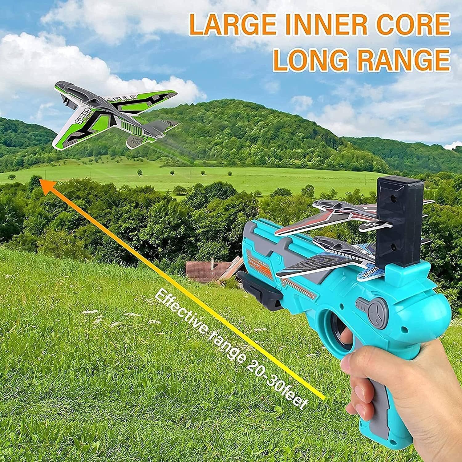 Airplane Launcher Toy – 5 Foam Planes & Gun | Play & Move - Image 8