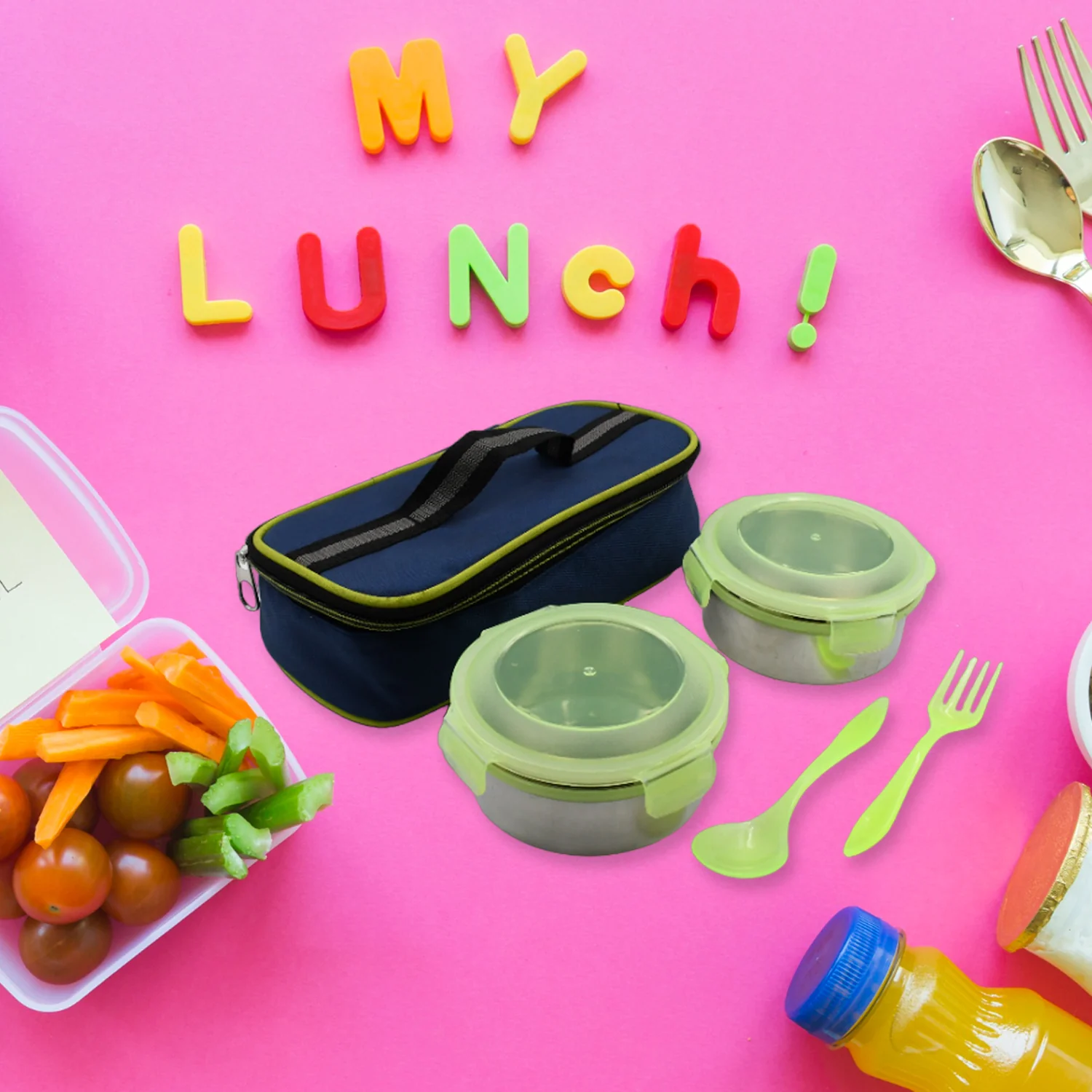 Stainless Steel Lunch Box – Airtight, Multi-Compartment | Lunchie Bunchie
