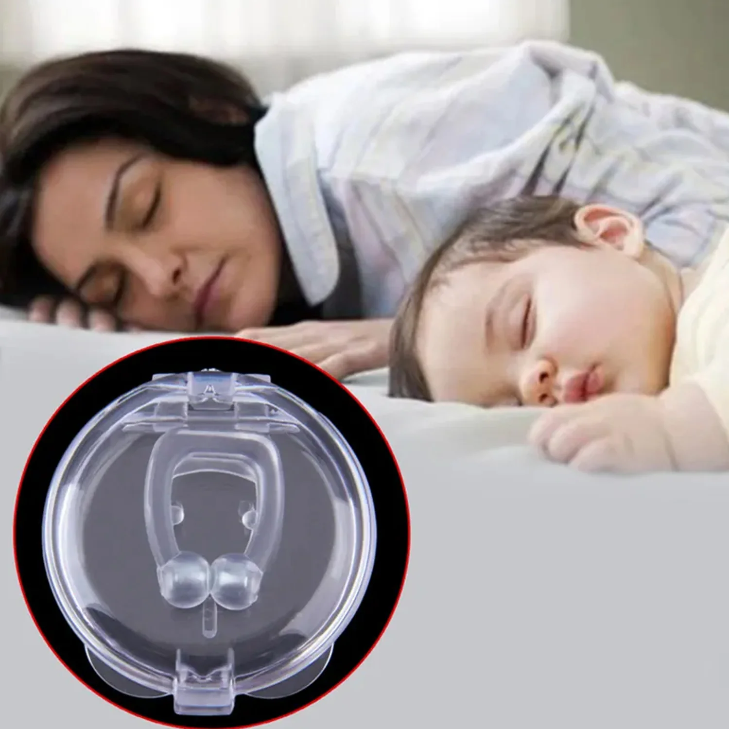 Anti-Snore Nose Clip – Silicone Magnetic Relief for Snoring - Image 3