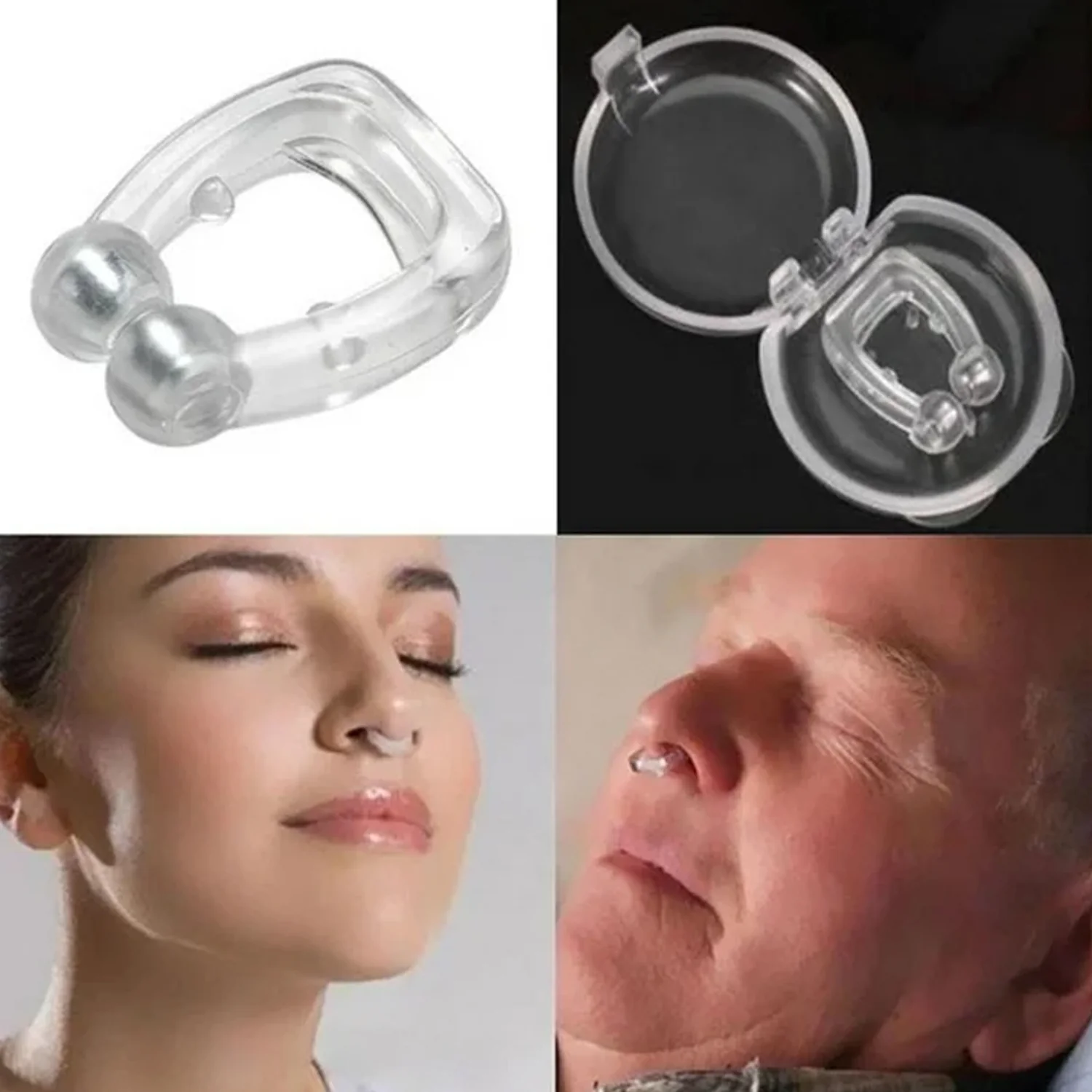 Anti-Snore Nose Clip – Silicone Magnetic Relief for Snoring - Image 4
