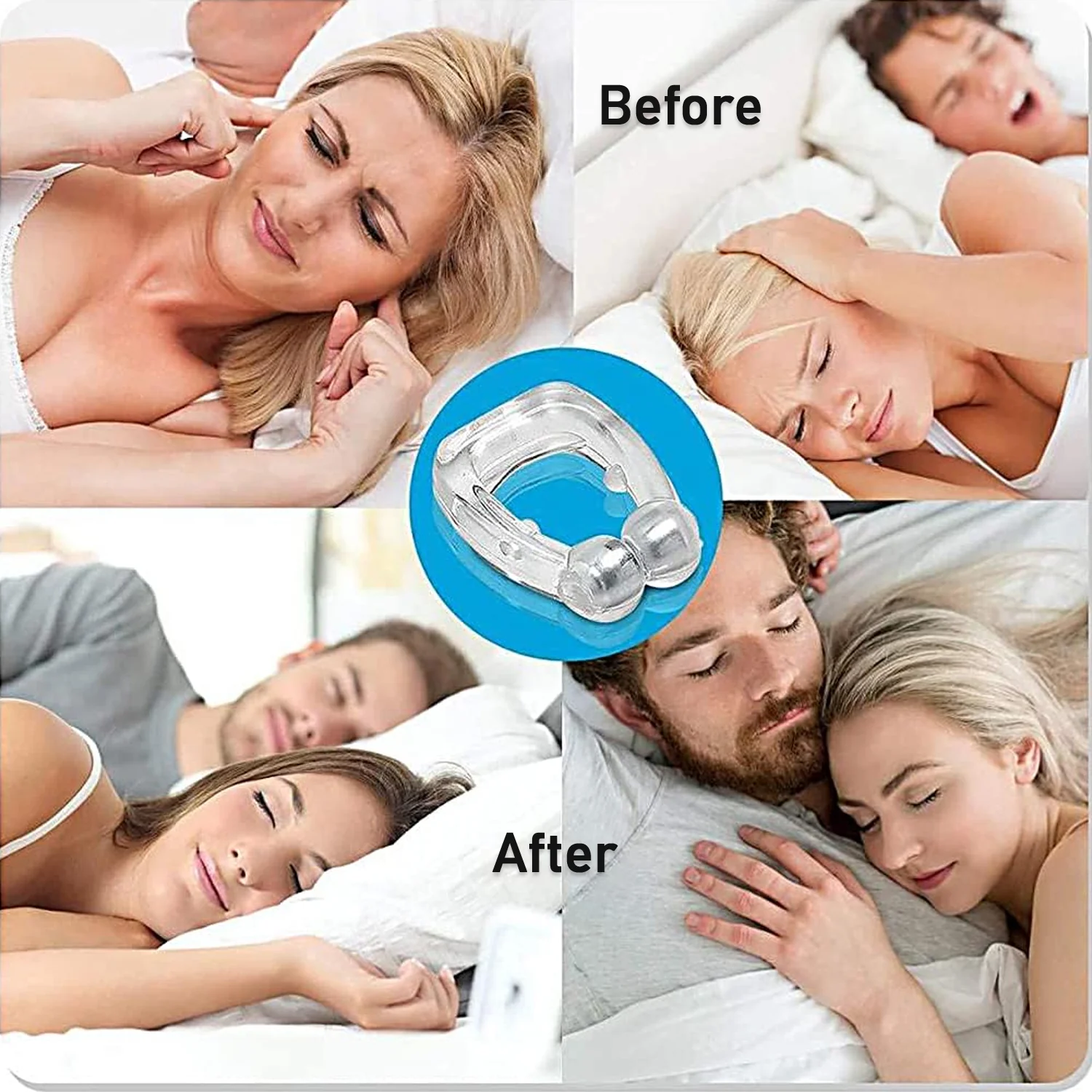 Anti-Snore Nose Clip – Silicone Magnetic Relief for Snoring - Image 8