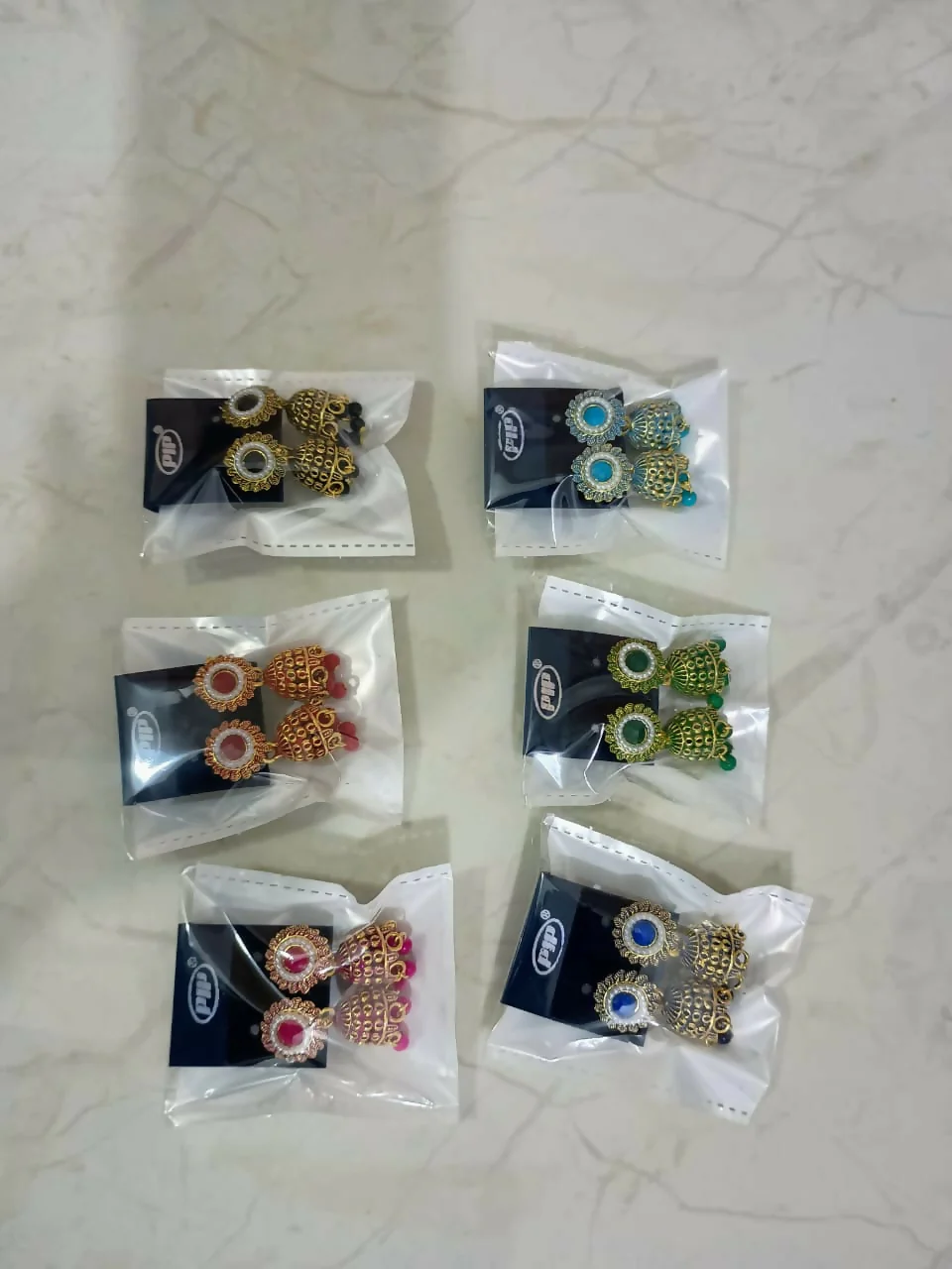 Multicolor Stone Jhumka Earrings – Elegant & Traditional Design - Image 7