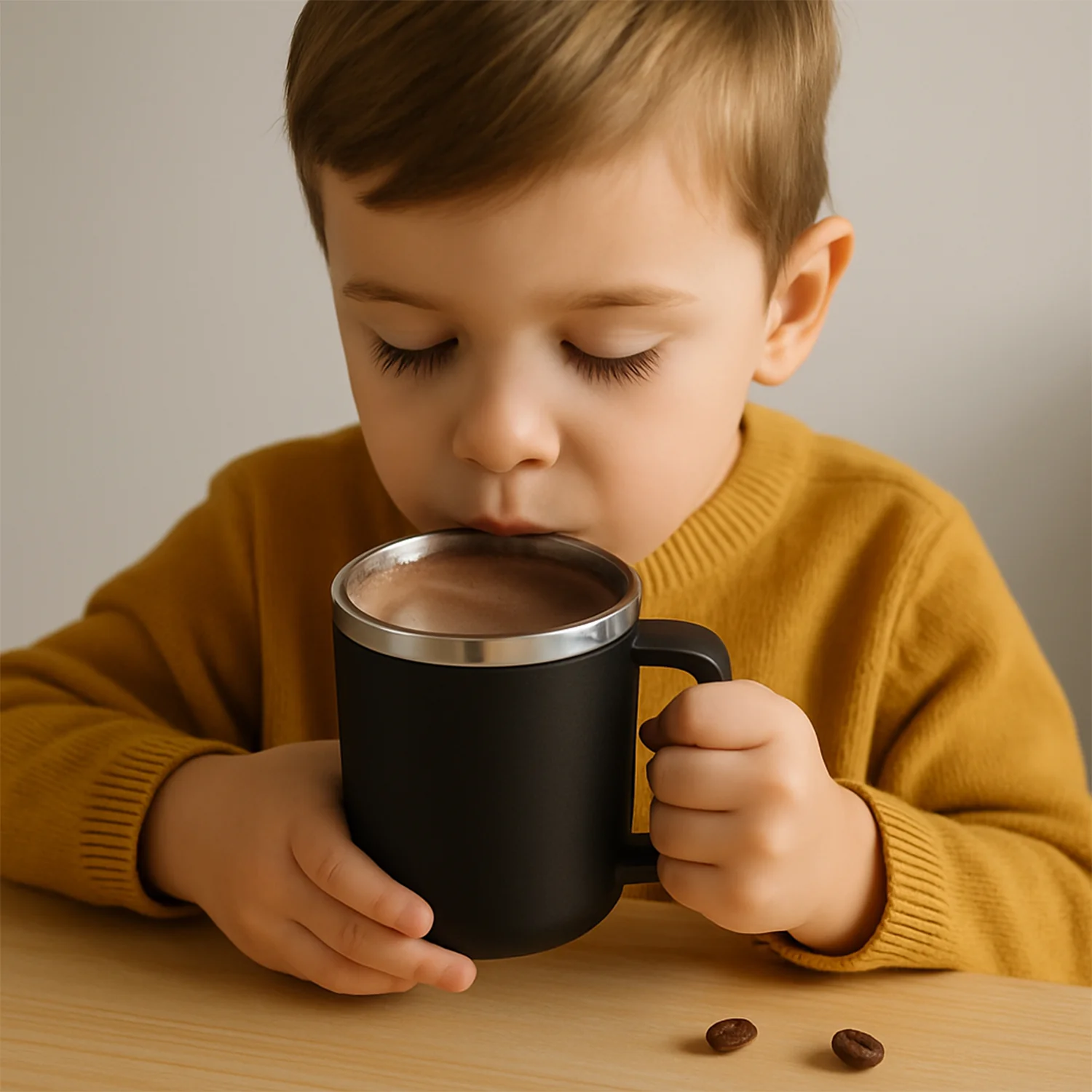 Insulated Coffee Mug – 400ml Double Wall Steel Travel Mug - Image 7
