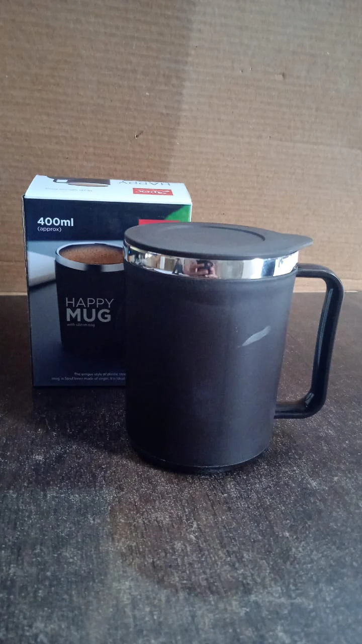Insulated Coffee Mug – 400ml Double Wall Steel Travel Mug - Image 9