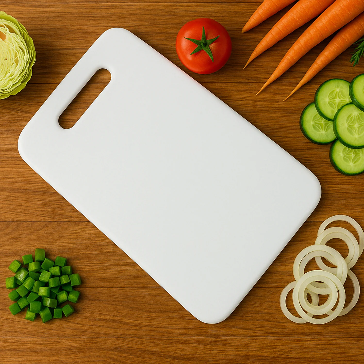 Medium Plastic Chopping Board – Durable & Food-Safe 36x23cm - Image 8