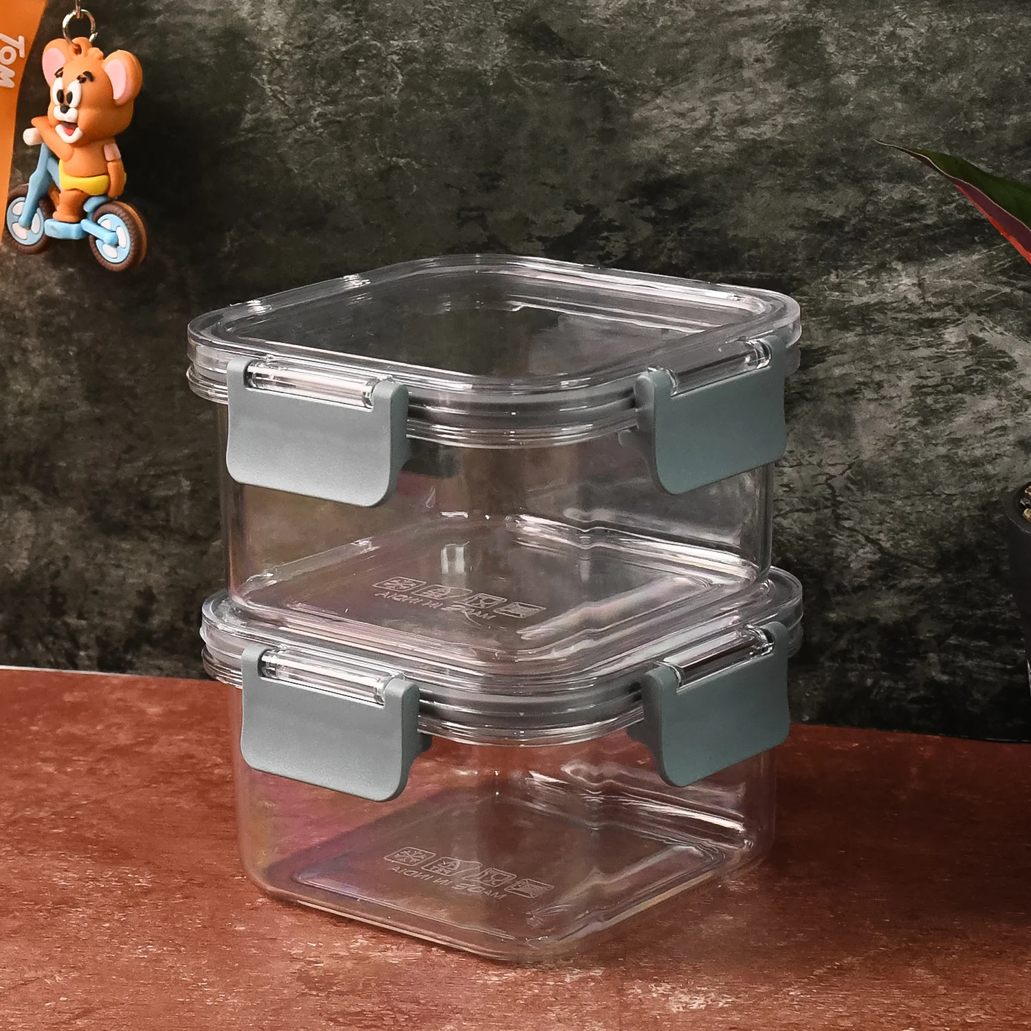 Airtight Food Storage Containers – 2Pc 540ML Press N’ Lock - Image 6