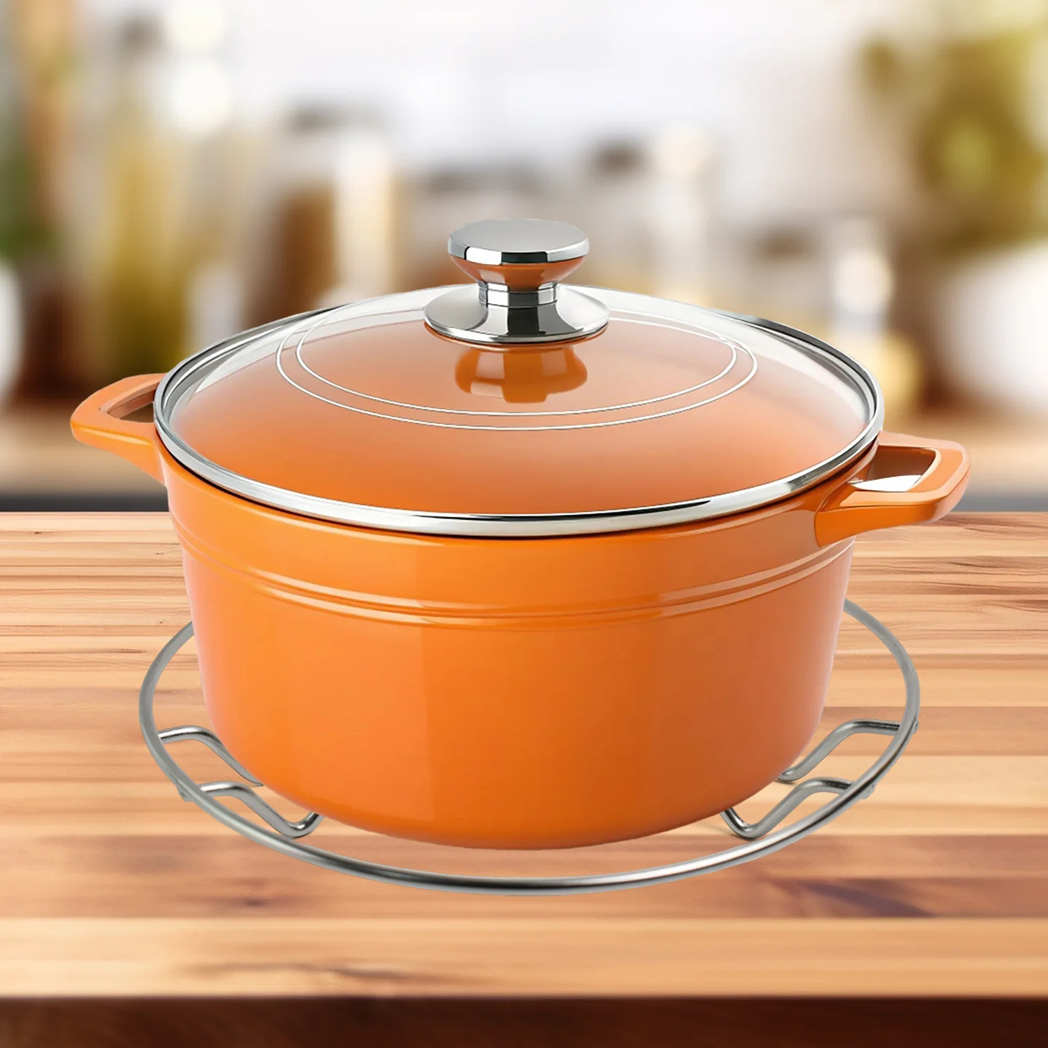 Stainless Steel Wire Trivet Set – Heat-Resistant 3-Pack - Image 4