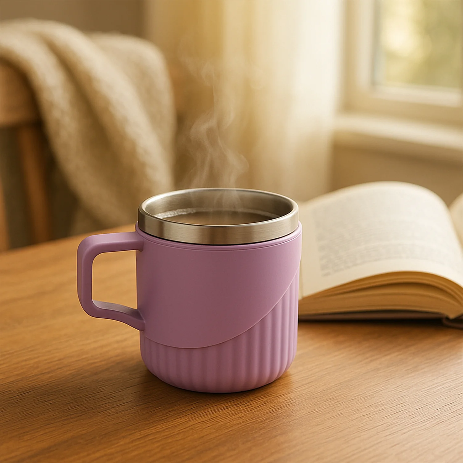 Tea Coffee Cup Set of 6 – Durable Metal Inner, Heat-Safe Sleeve - Image 3