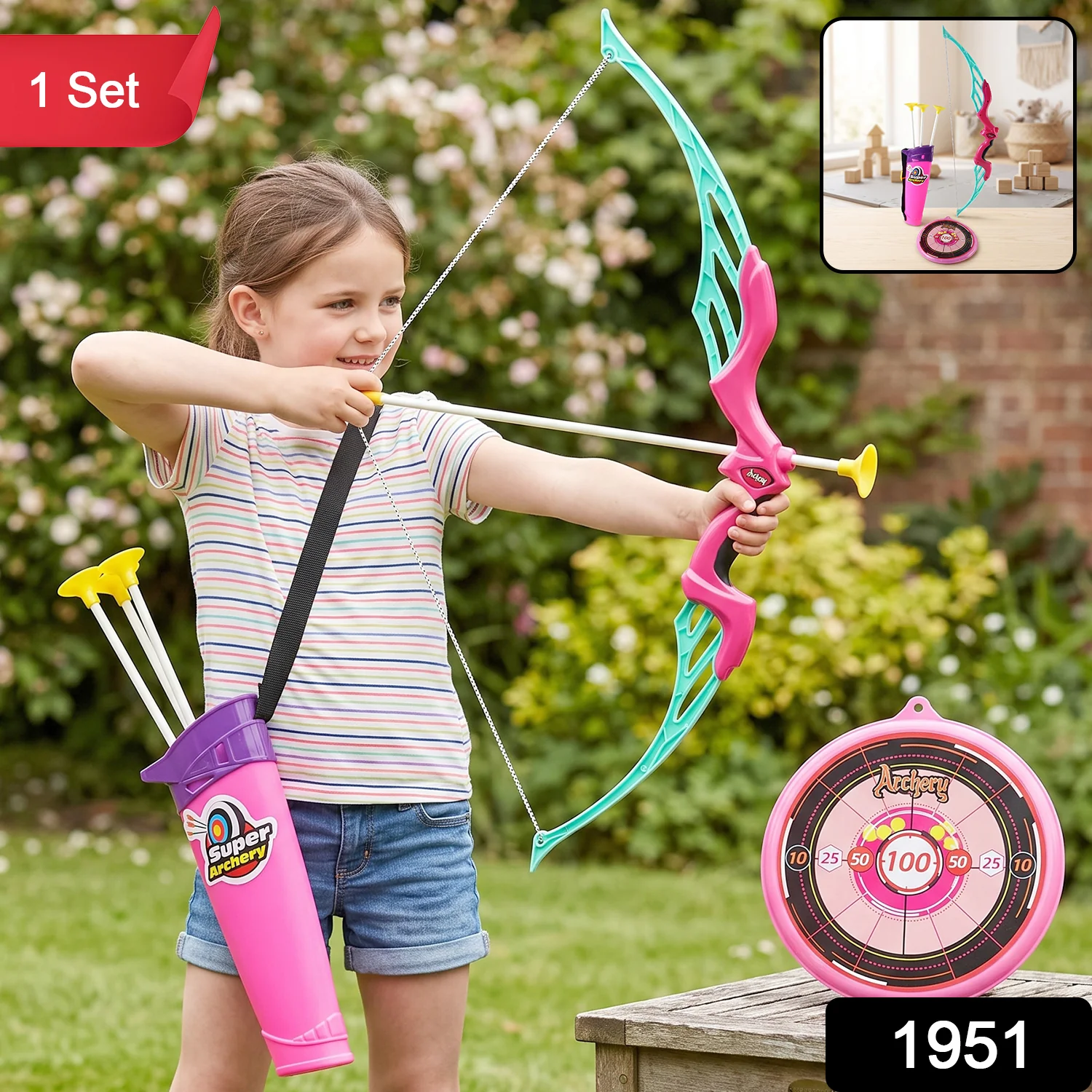 Kids Archery Set – Dhanush Baan Toy with Target & Arrows | Aditi - Image 2