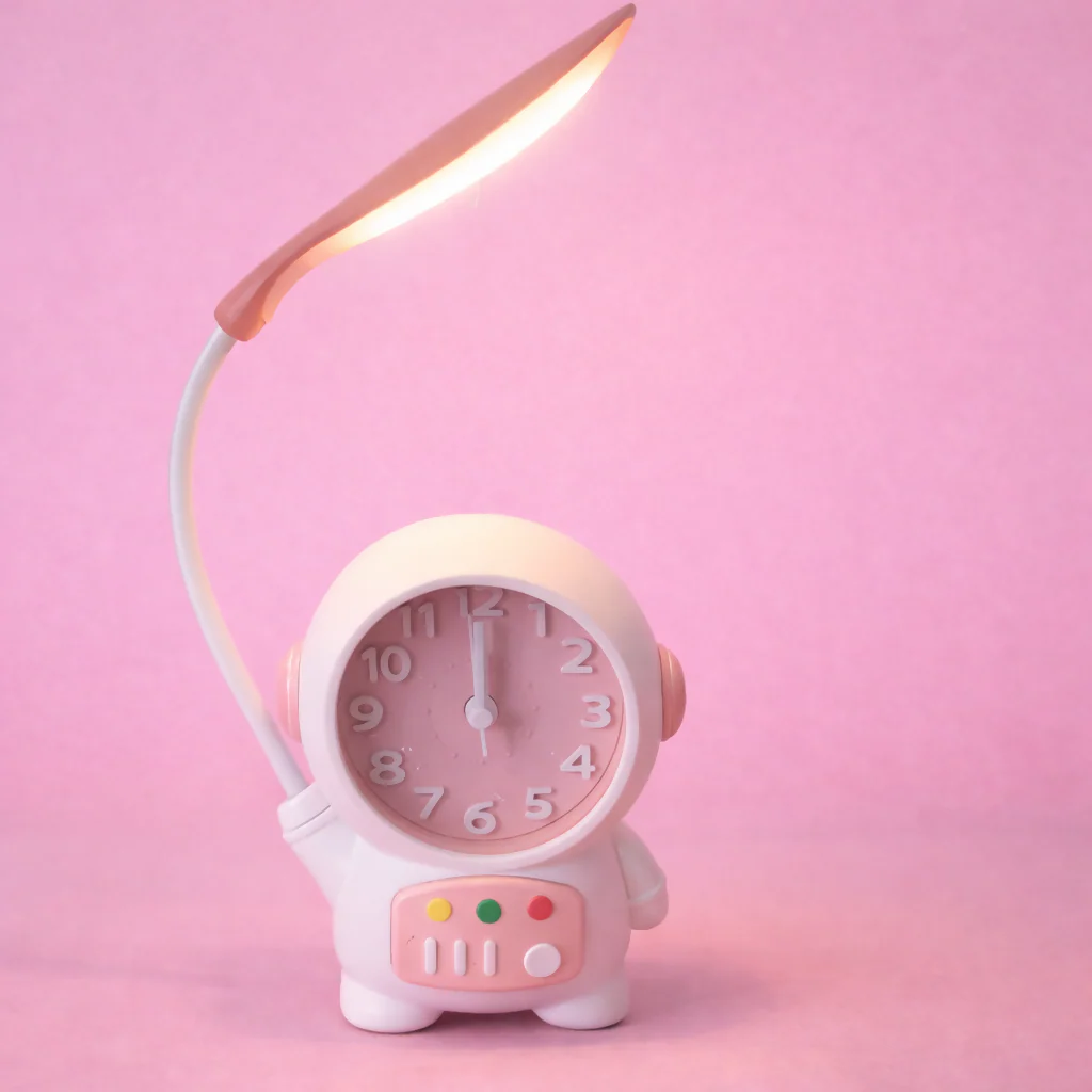 Astronaut Desk Lamp – Kids Study Light with Alarm Clock - Image 2