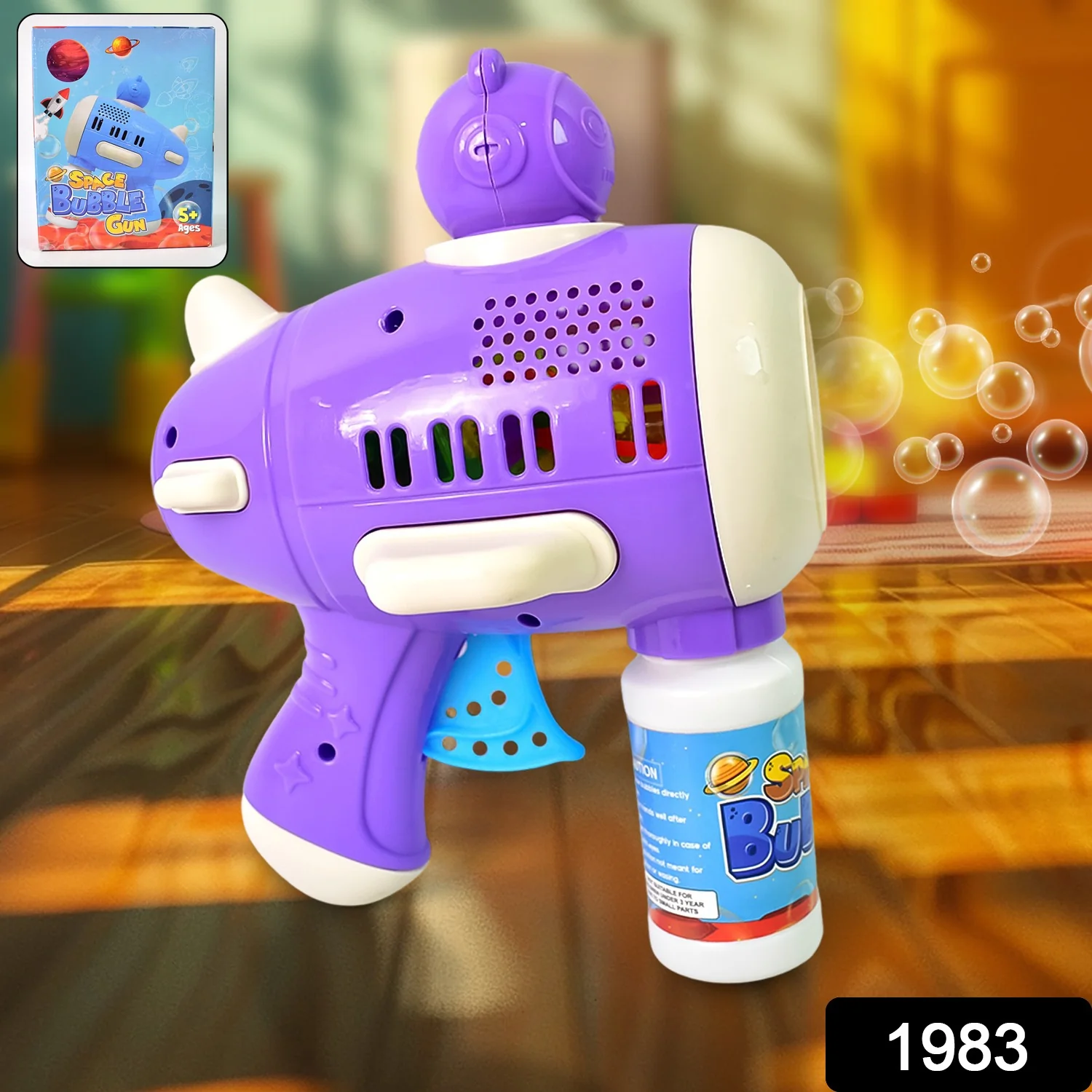 Bubble Gun Toy – Automatic LED Leak-Proof Fun for Kids | Aditi - Image 2
