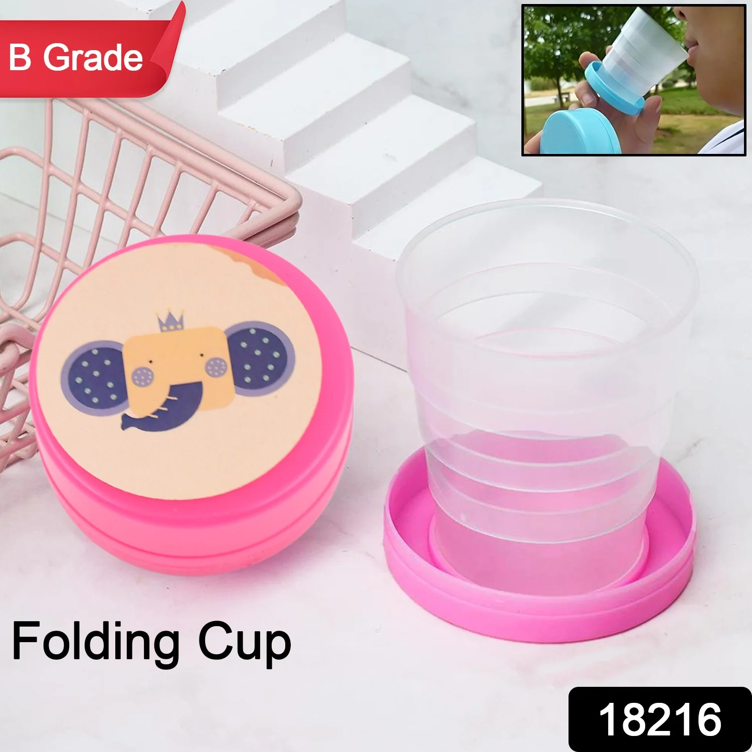 Folding Travel Cup – Lightweight, Reusable & BPA-Free | Hydrozilla - Image 2