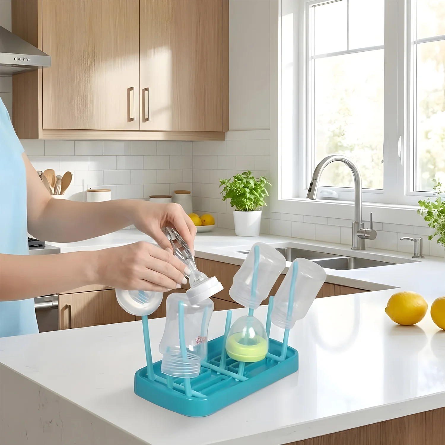 Baby Feeding Bottle Drying Rack – Compact & Hygienic Design - Image 3