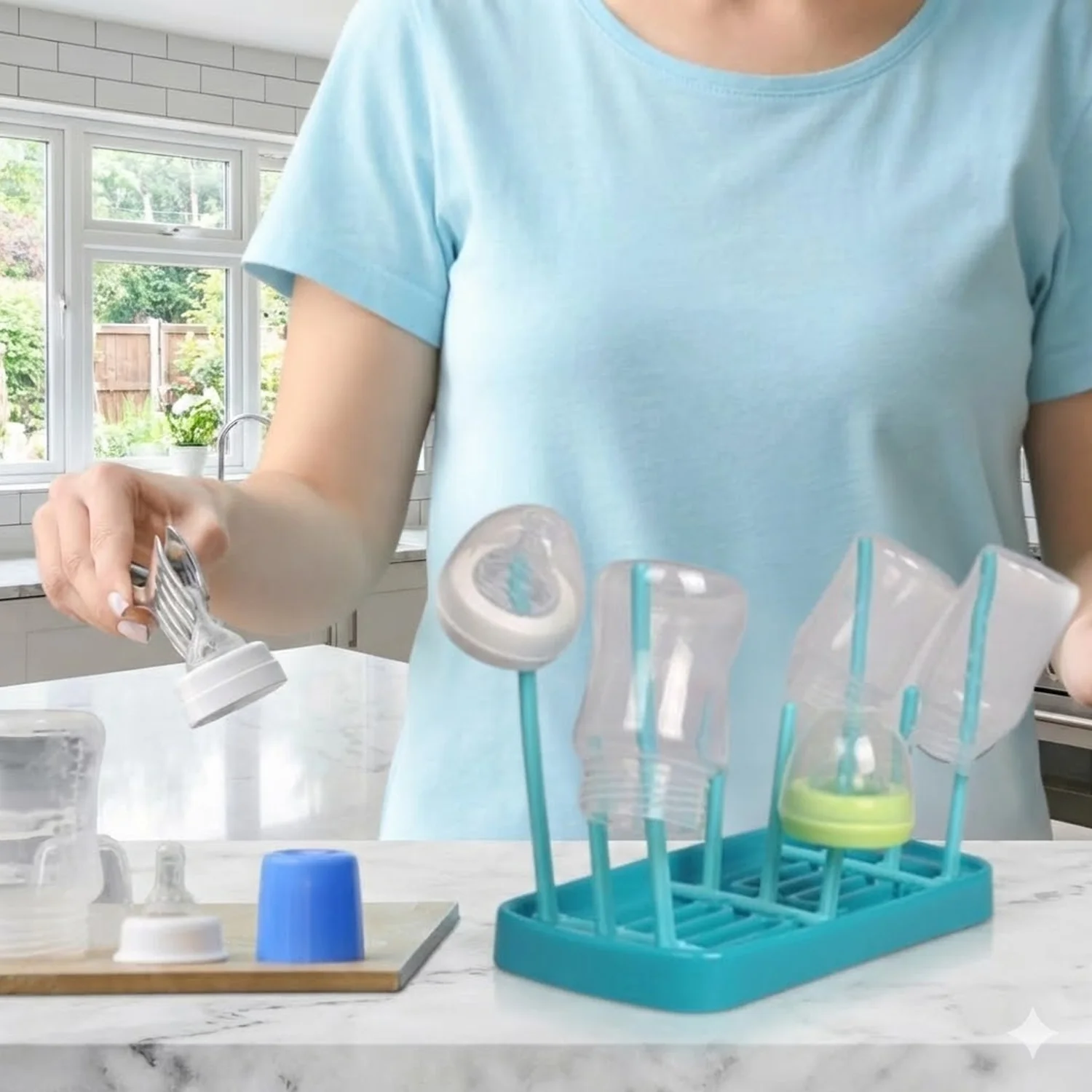 Baby Feeding Bottle Drying Rack – Compact & Hygienic Design - Image 4