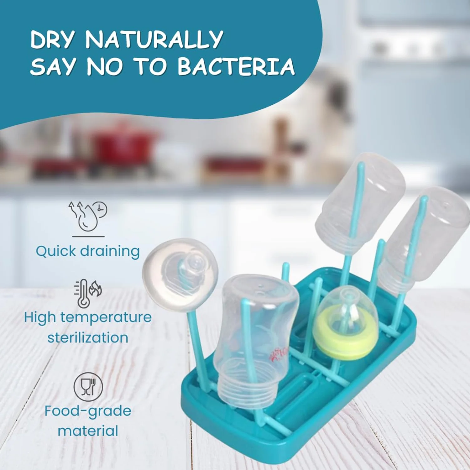 Baby Feeding Bottle Drying Rack – Compact & Hygienic Design - Image 8