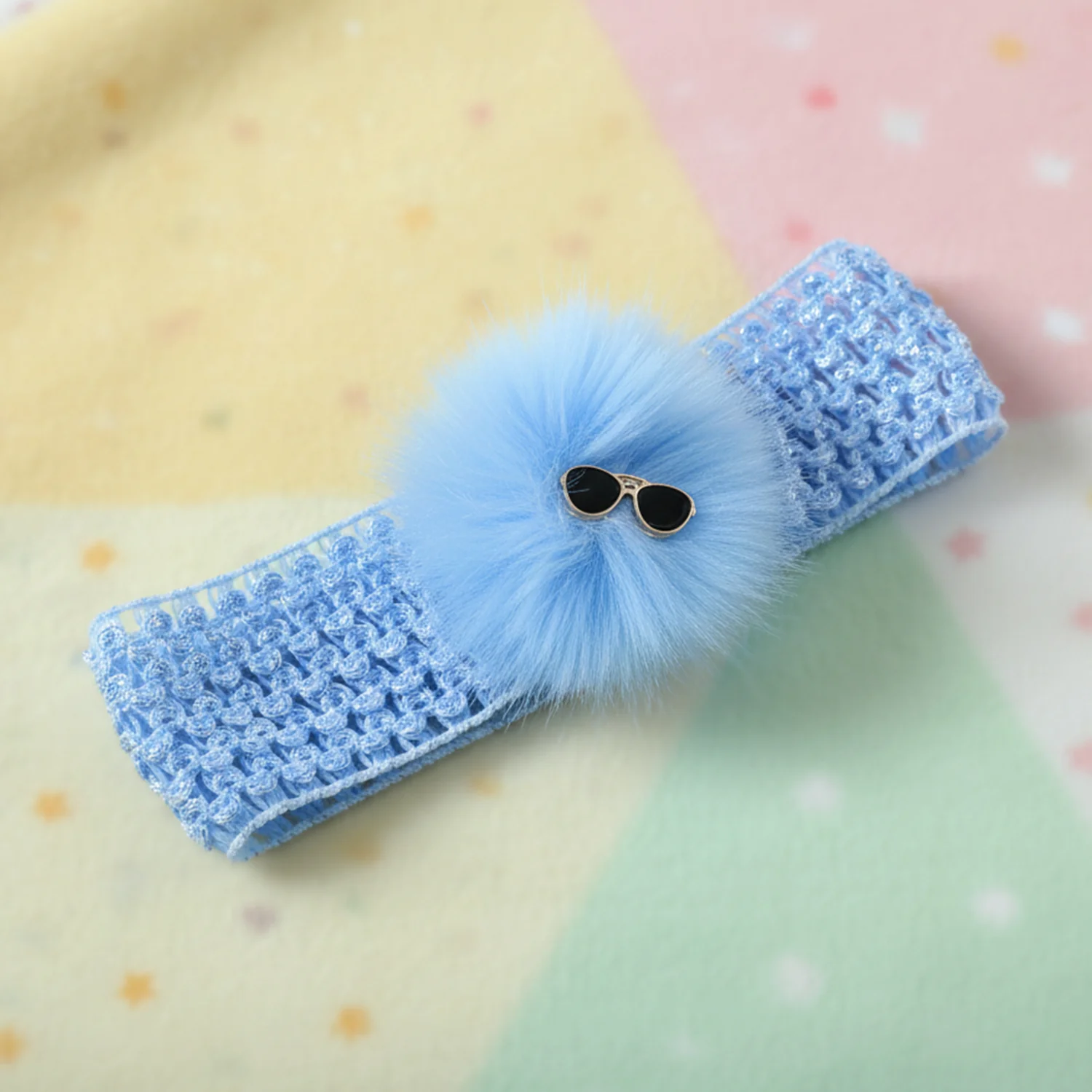 Baby Girls Hair Band – Soft Elastic with Pom Pom for Comfort - Image 7