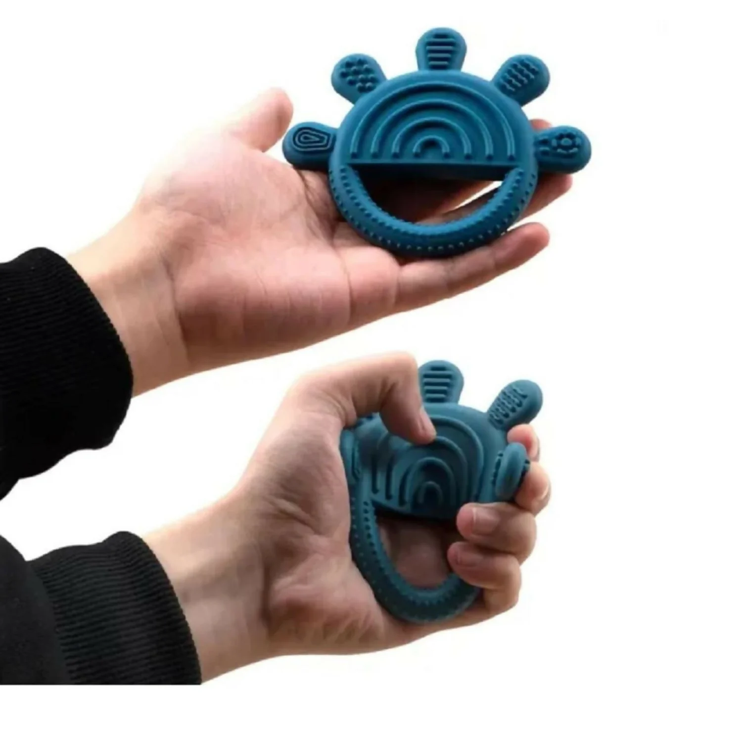 Silicone Baby Teether – Hand-Shaped for Gentle Gum Relief - Image 2