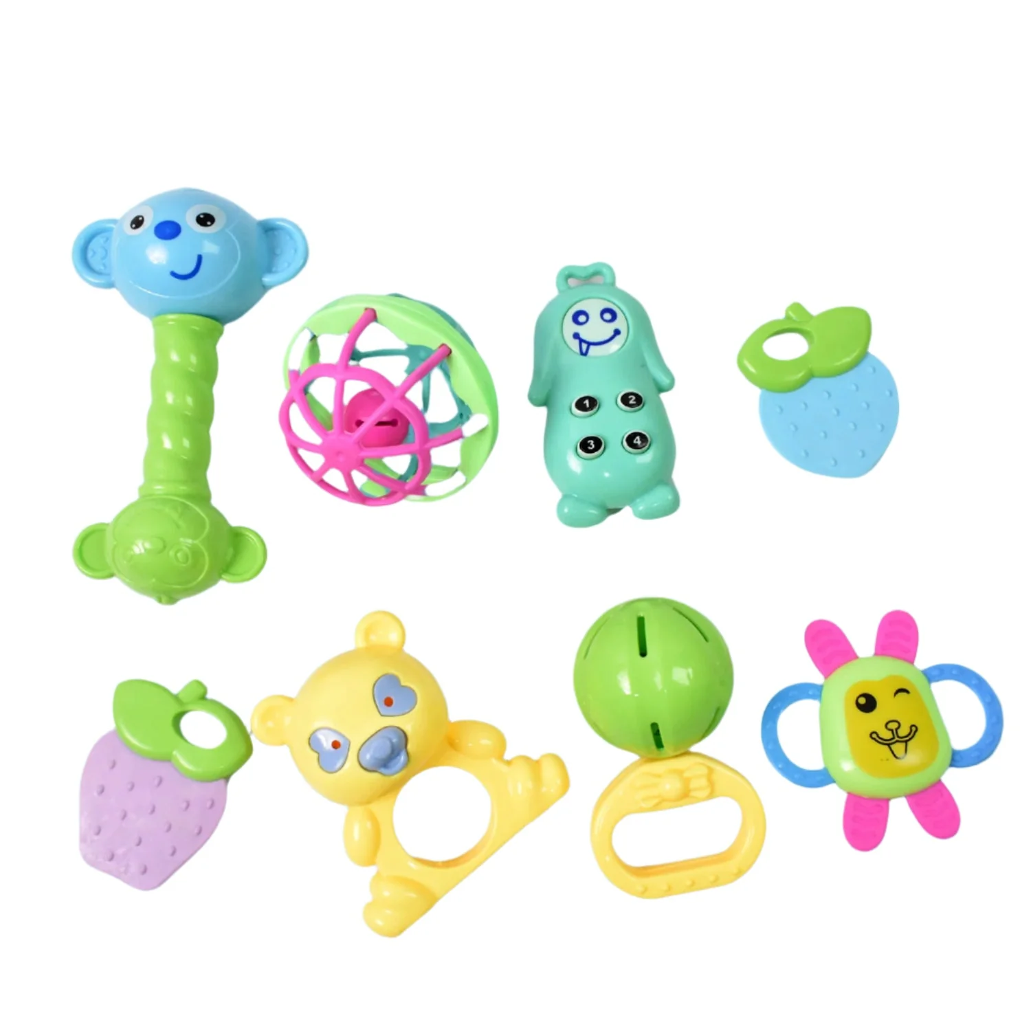 Baby Rattle & Teething Set – 8-Piece Non-Toxic | Aditi - Image 5